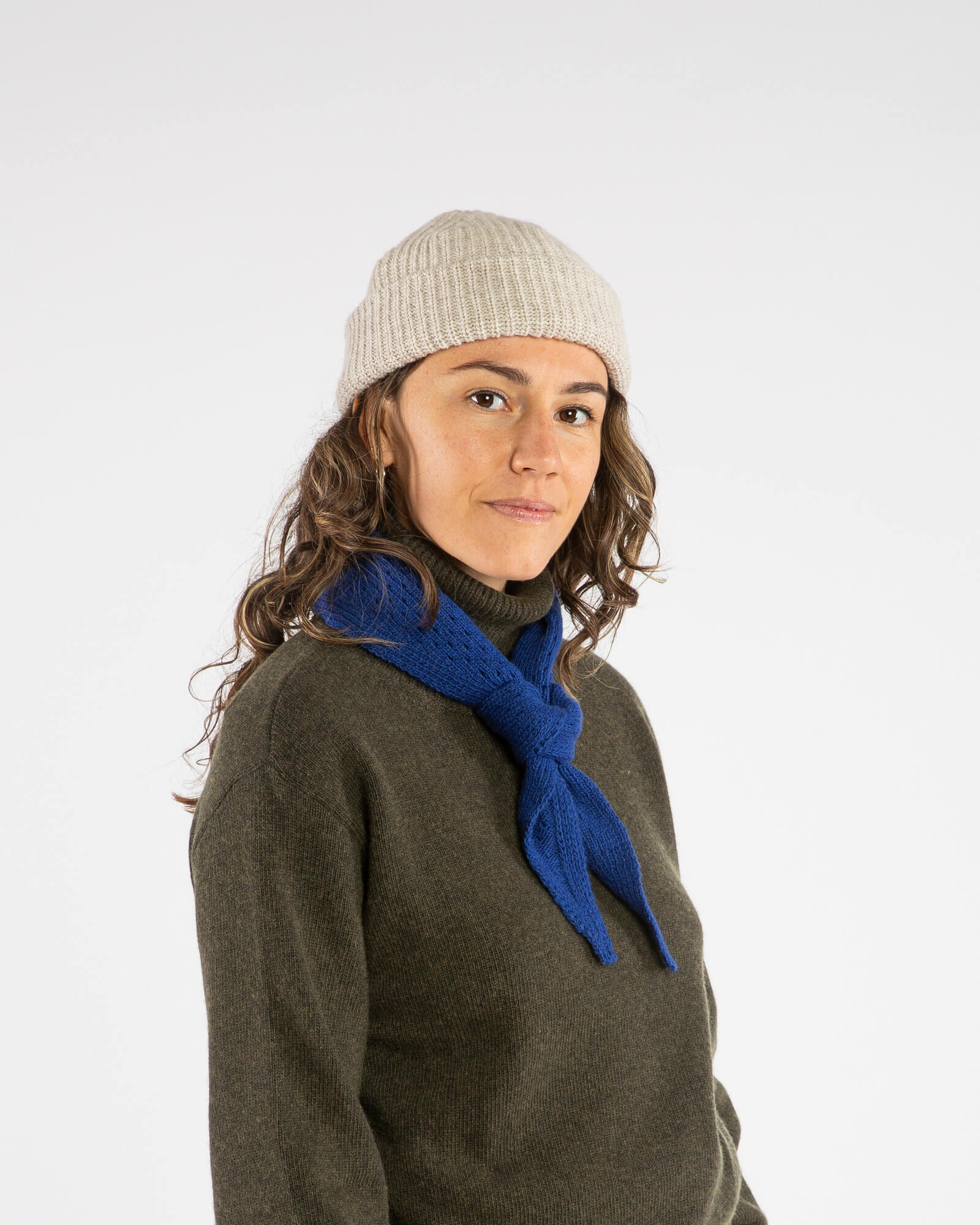 Wool Bandana azure