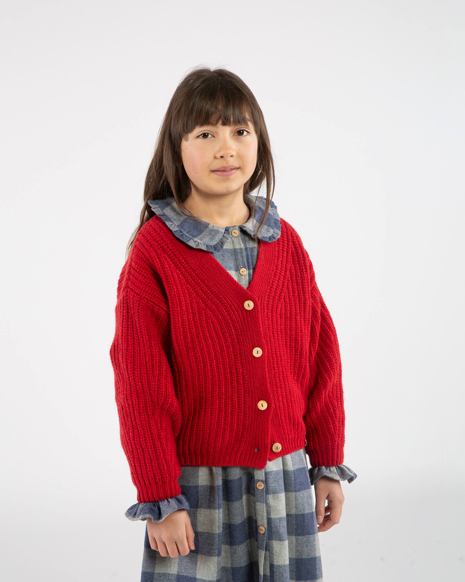 V-Neck Cardigan poppy