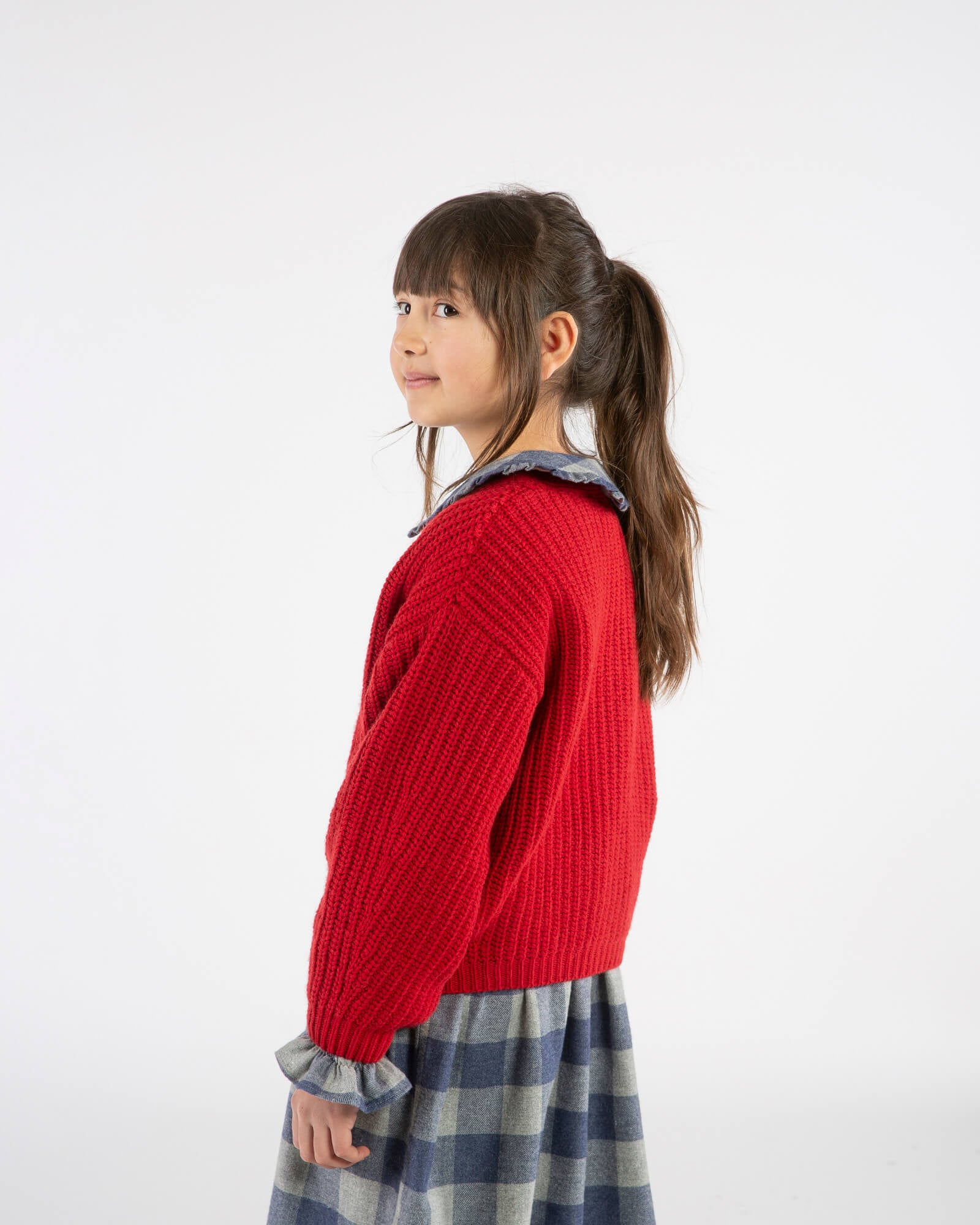 V-Neck Cardigan poppy