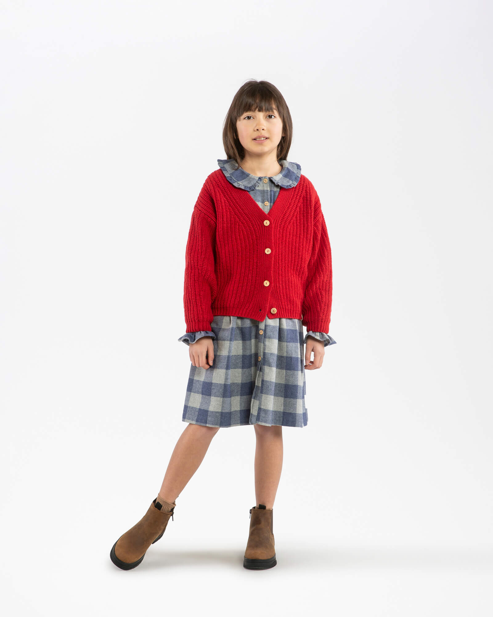 V-Neck Cardigan poppy