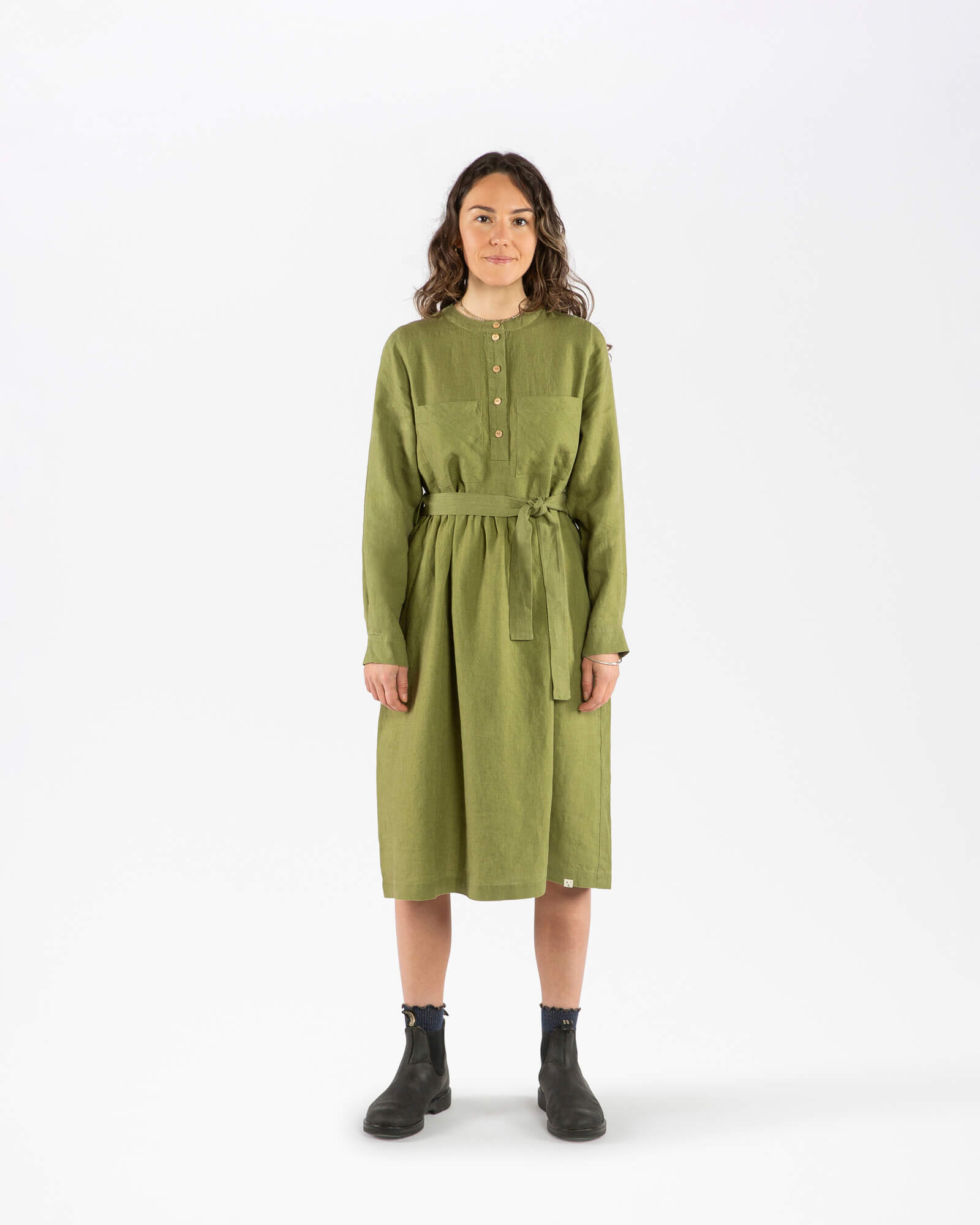 Belted Dress cardamom