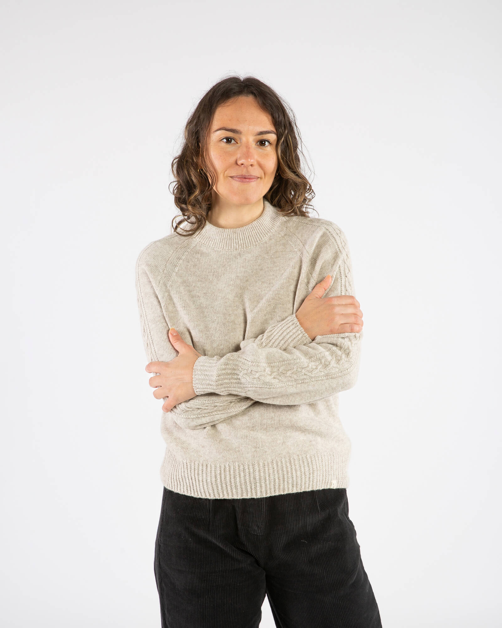 Cable Knit Sweater salt