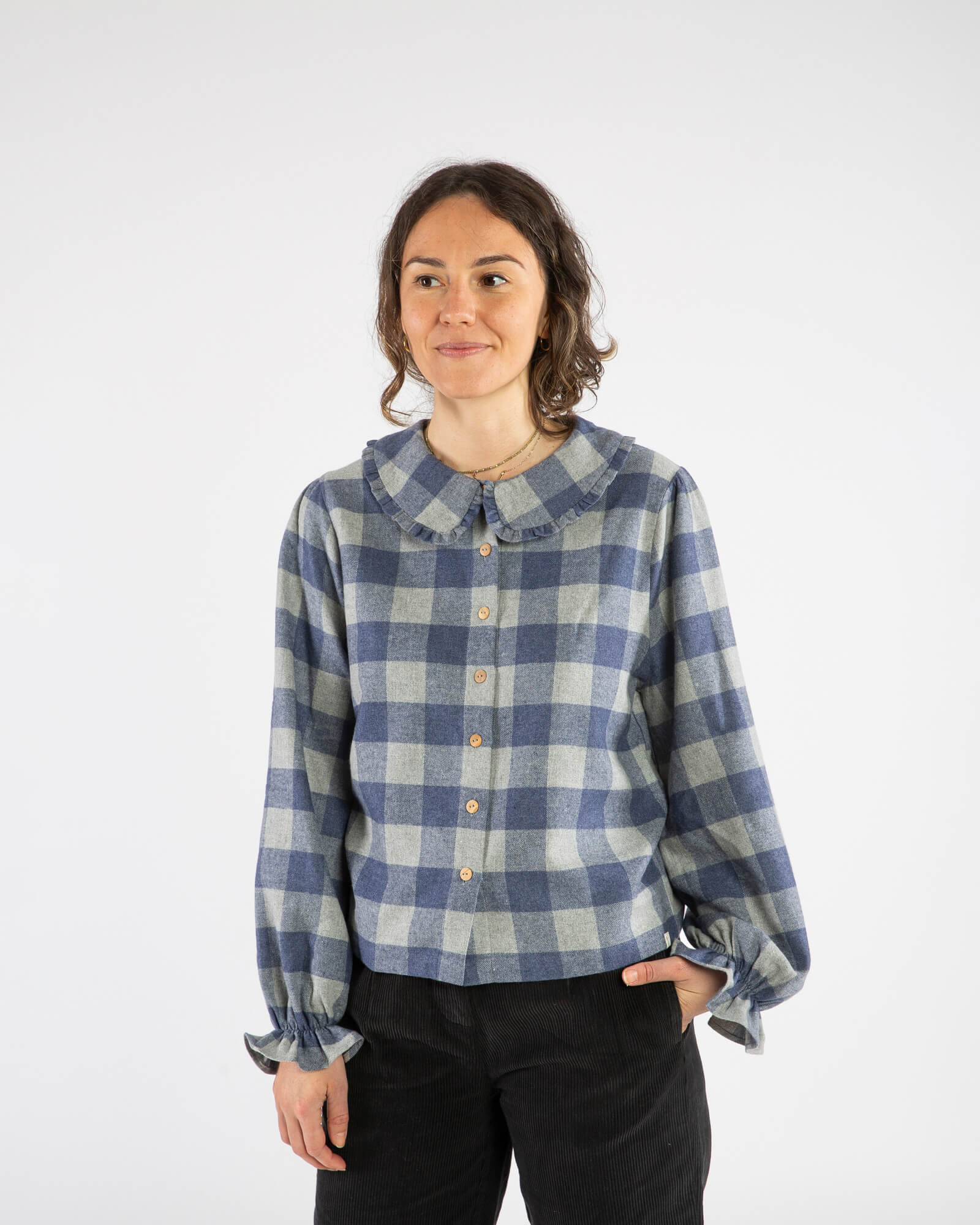 Flannel Blouse plaid check