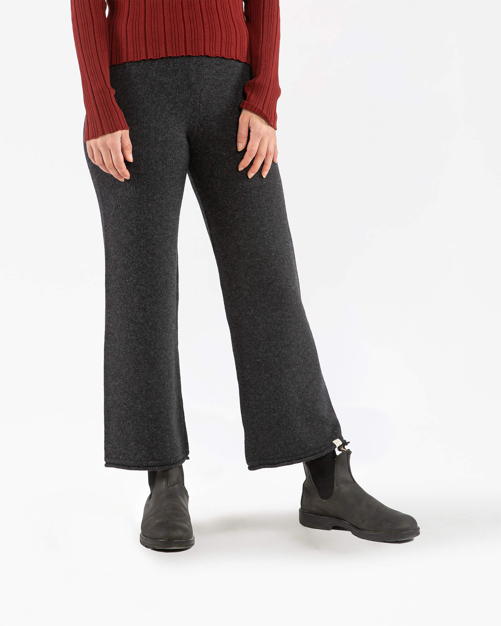 Knitted Culotte charcoal