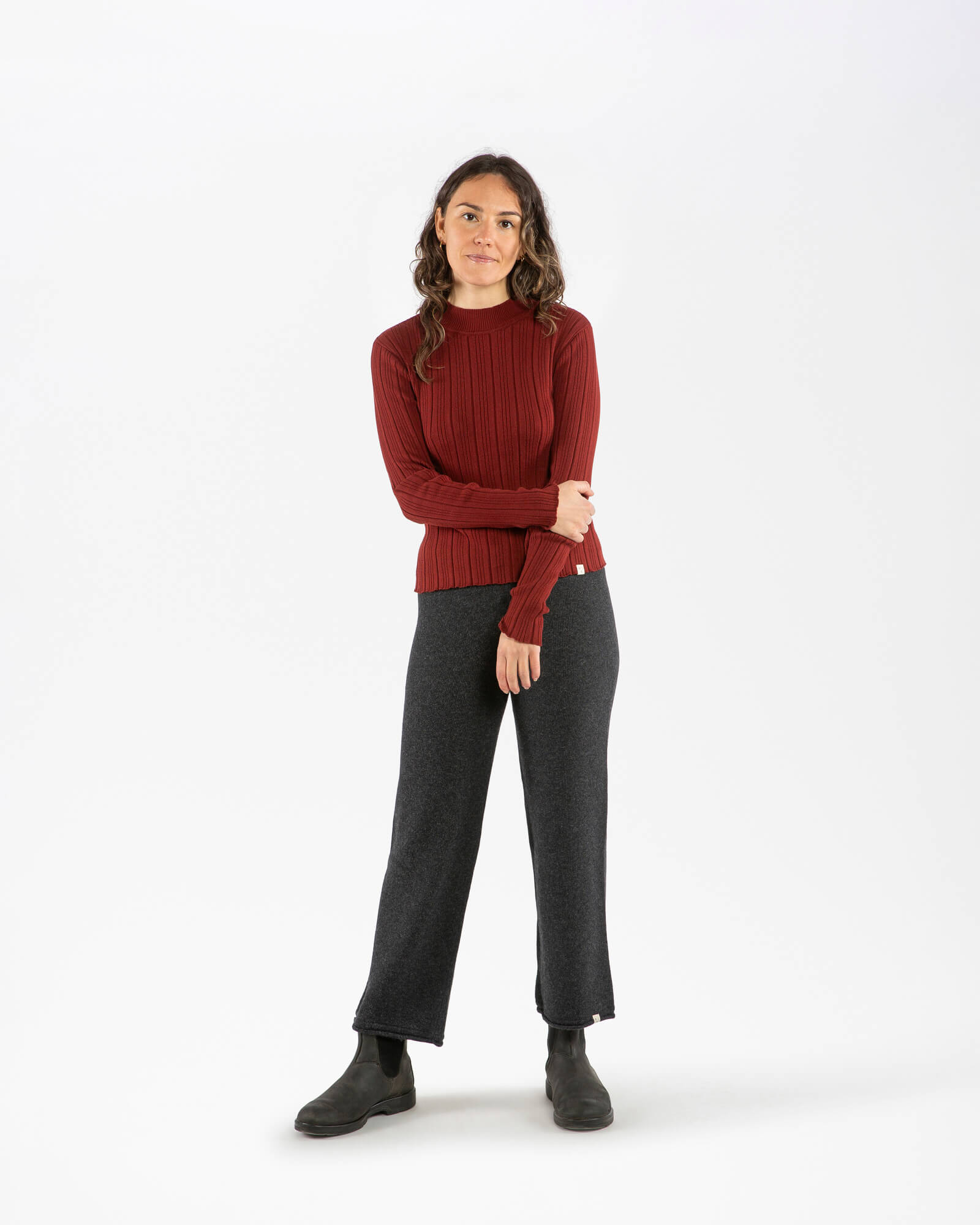 Knitted Culotte charcoal