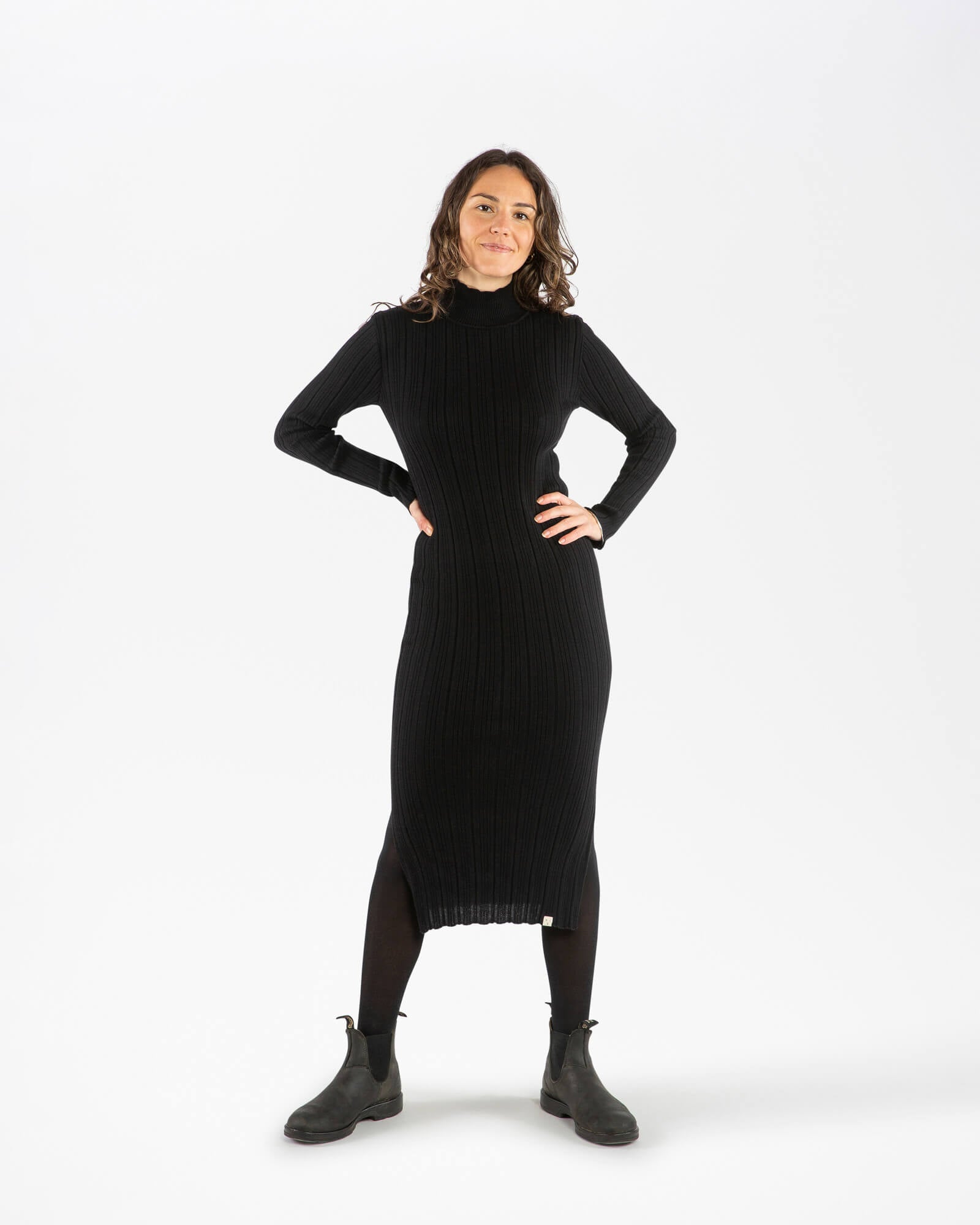 Ribbed Dress onyx