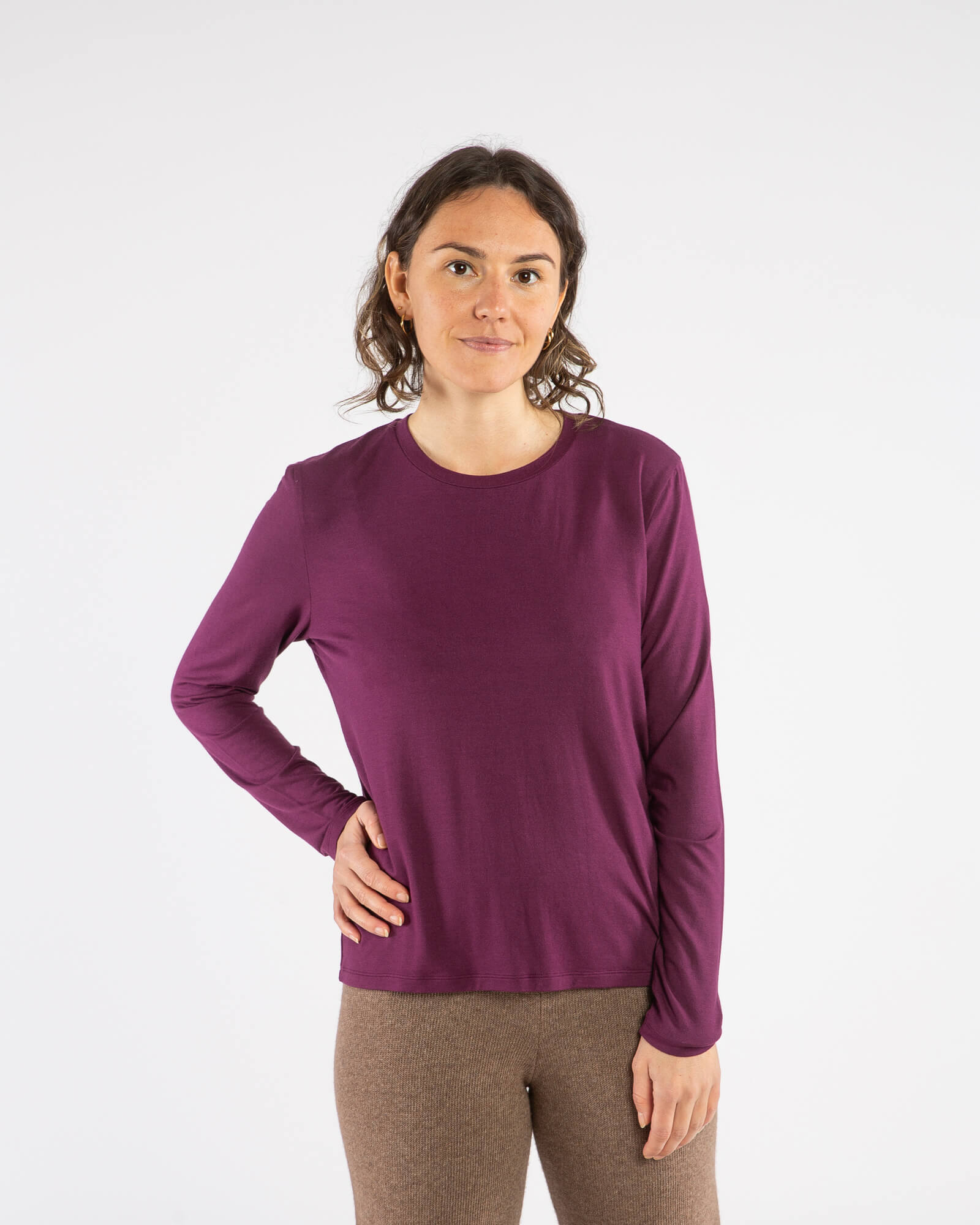 Soft Longsleeve aubergine