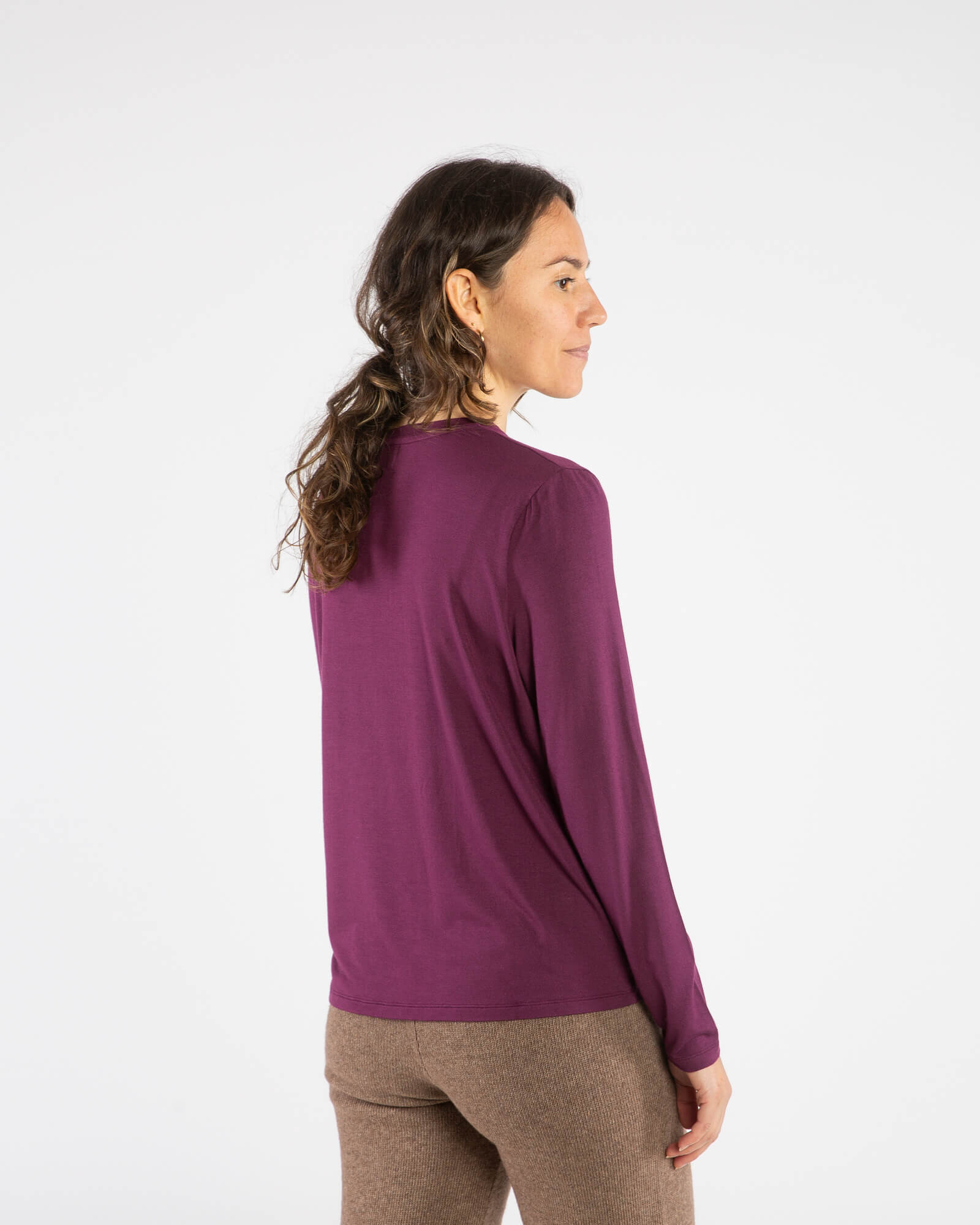 Soft Longsleeve aubergine