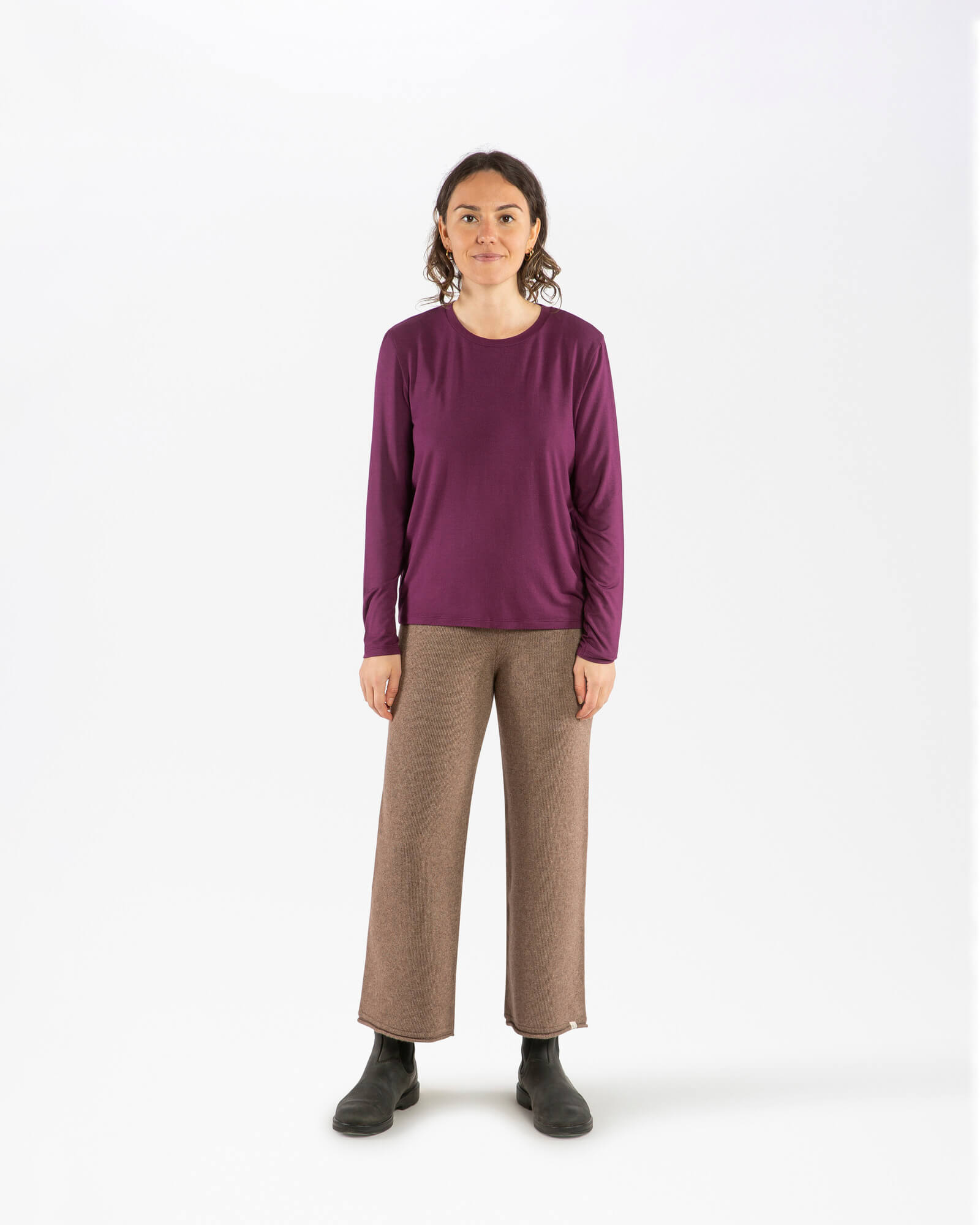 Soft Longsleeve aubergine