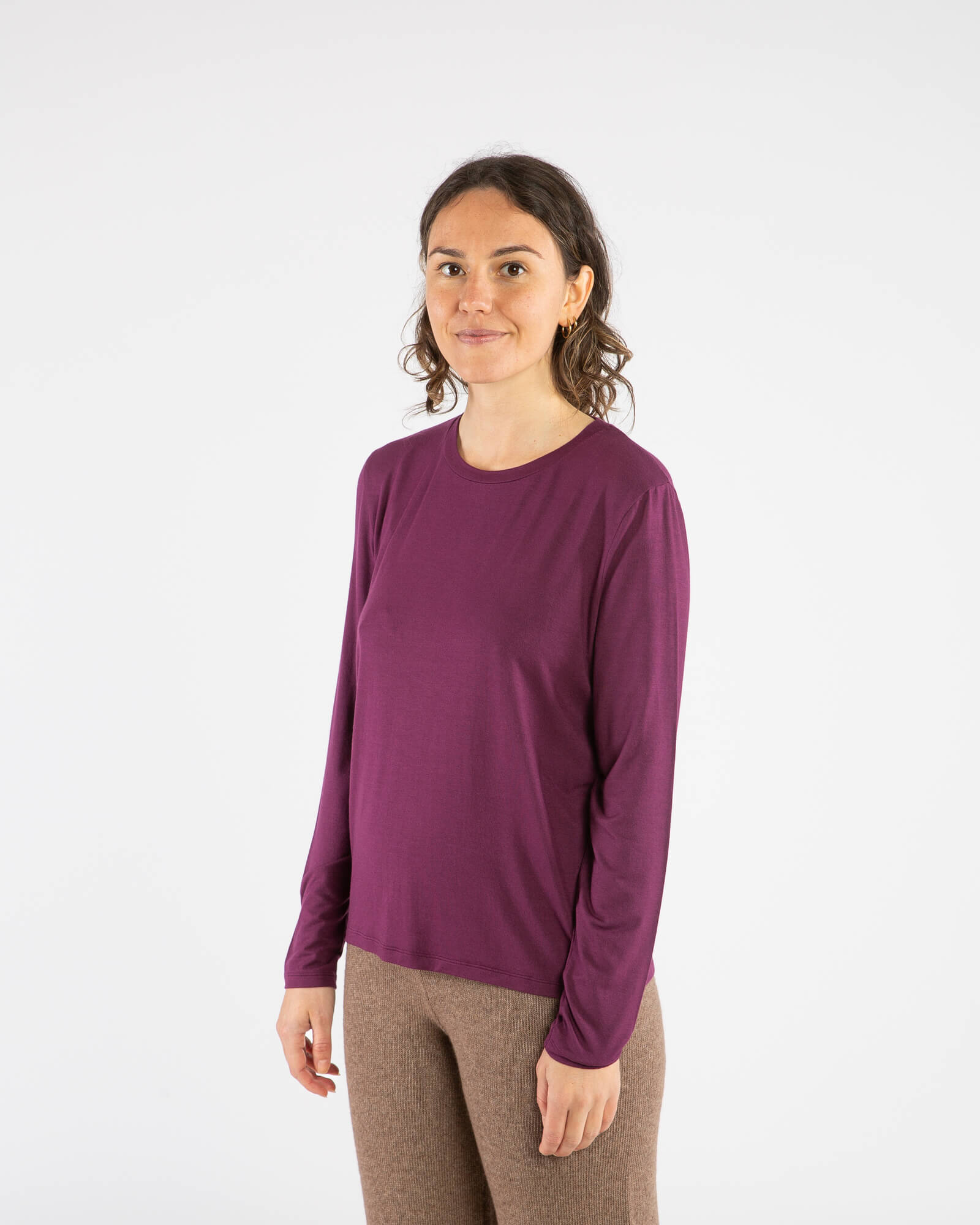 Soft Longsleeve aubergine