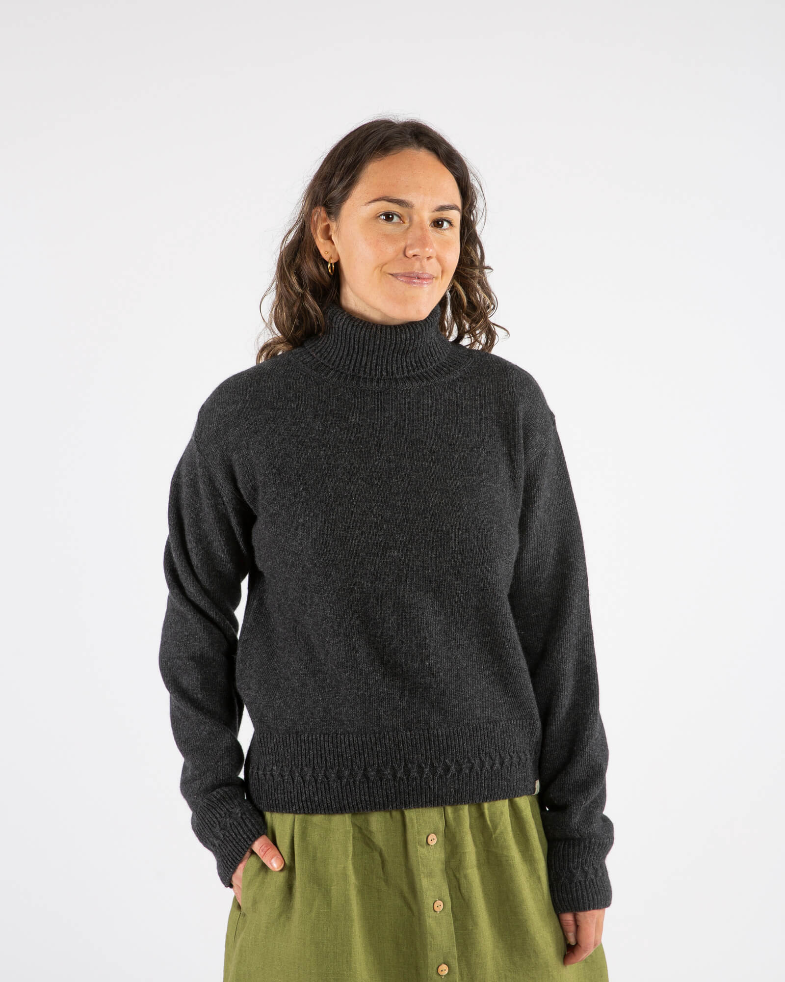 Turtleneck Pullover charcoal