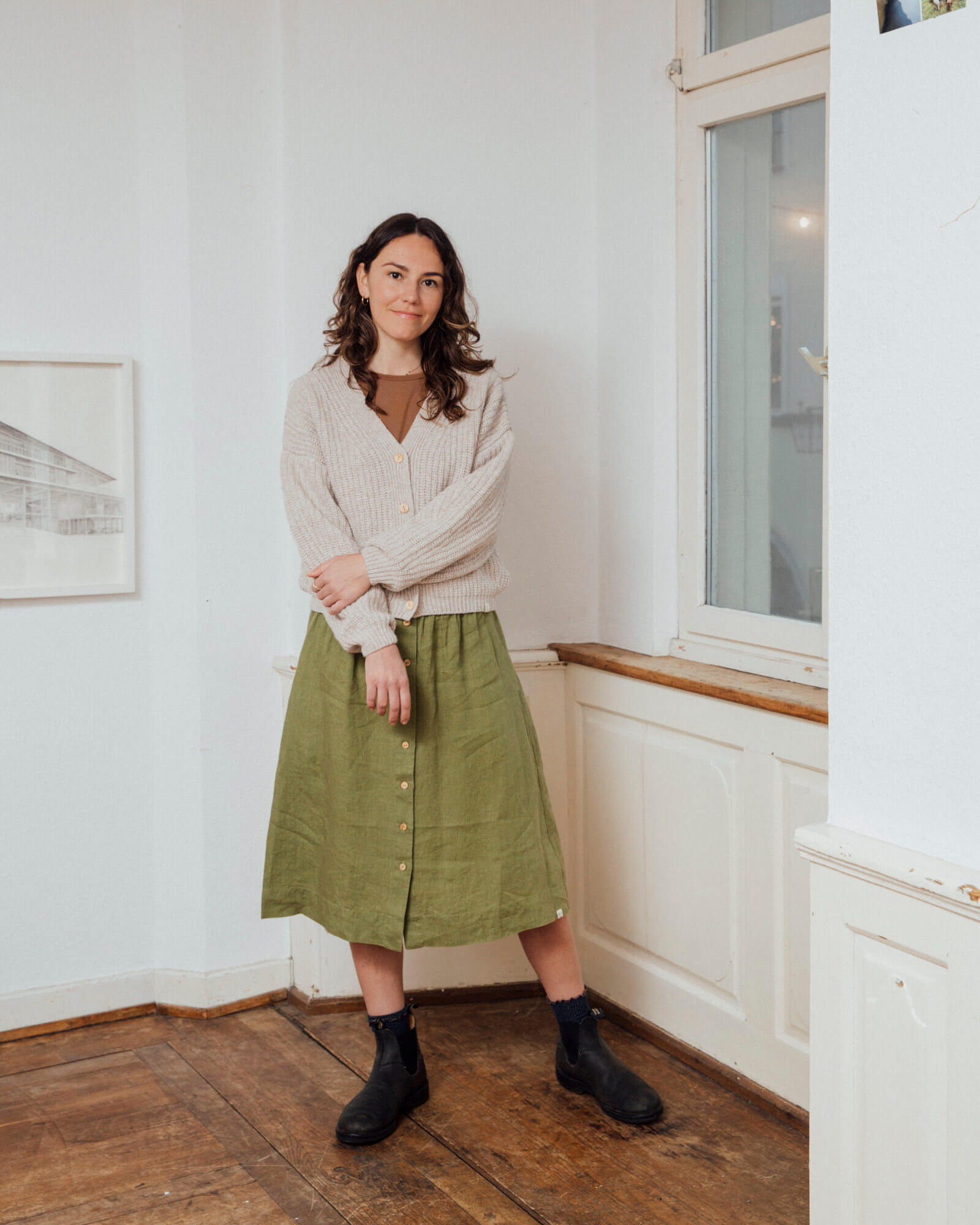 Midi Skirt cardamom