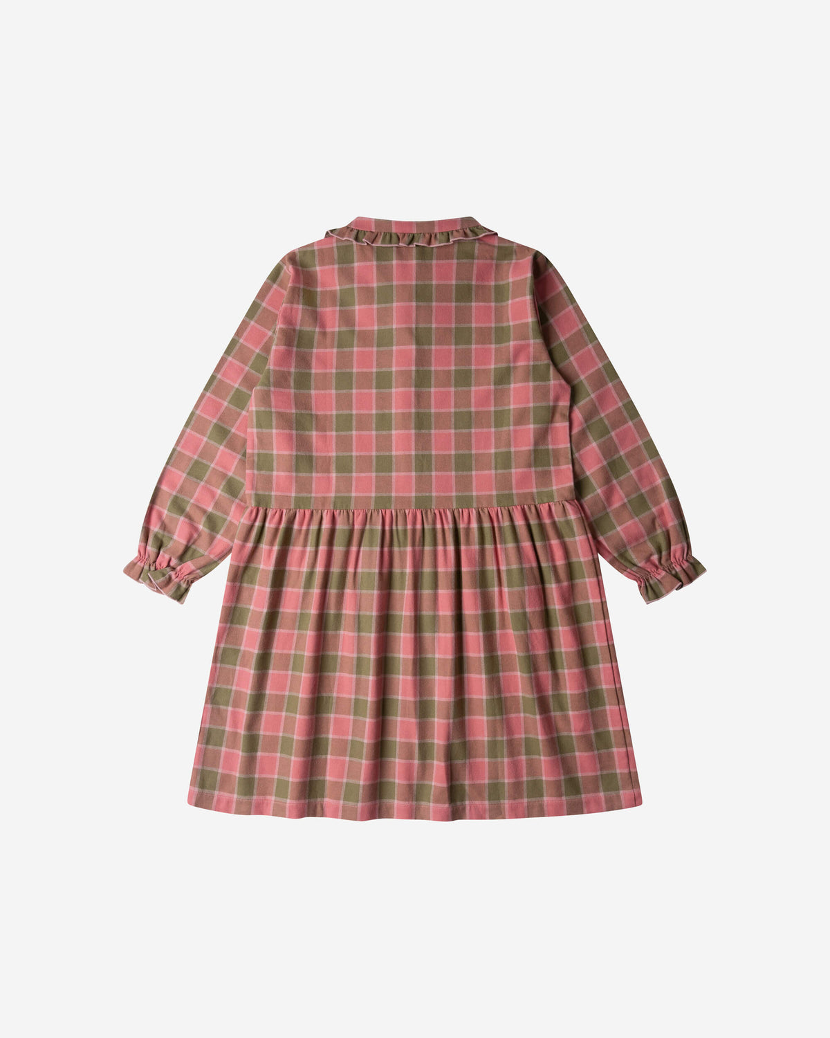 Flannel Collar Dress coast check