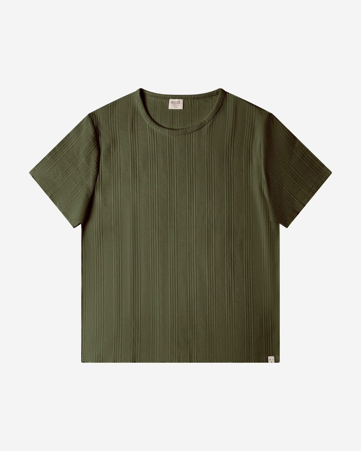 Shortsleeve Rib T-Shirt bronze green