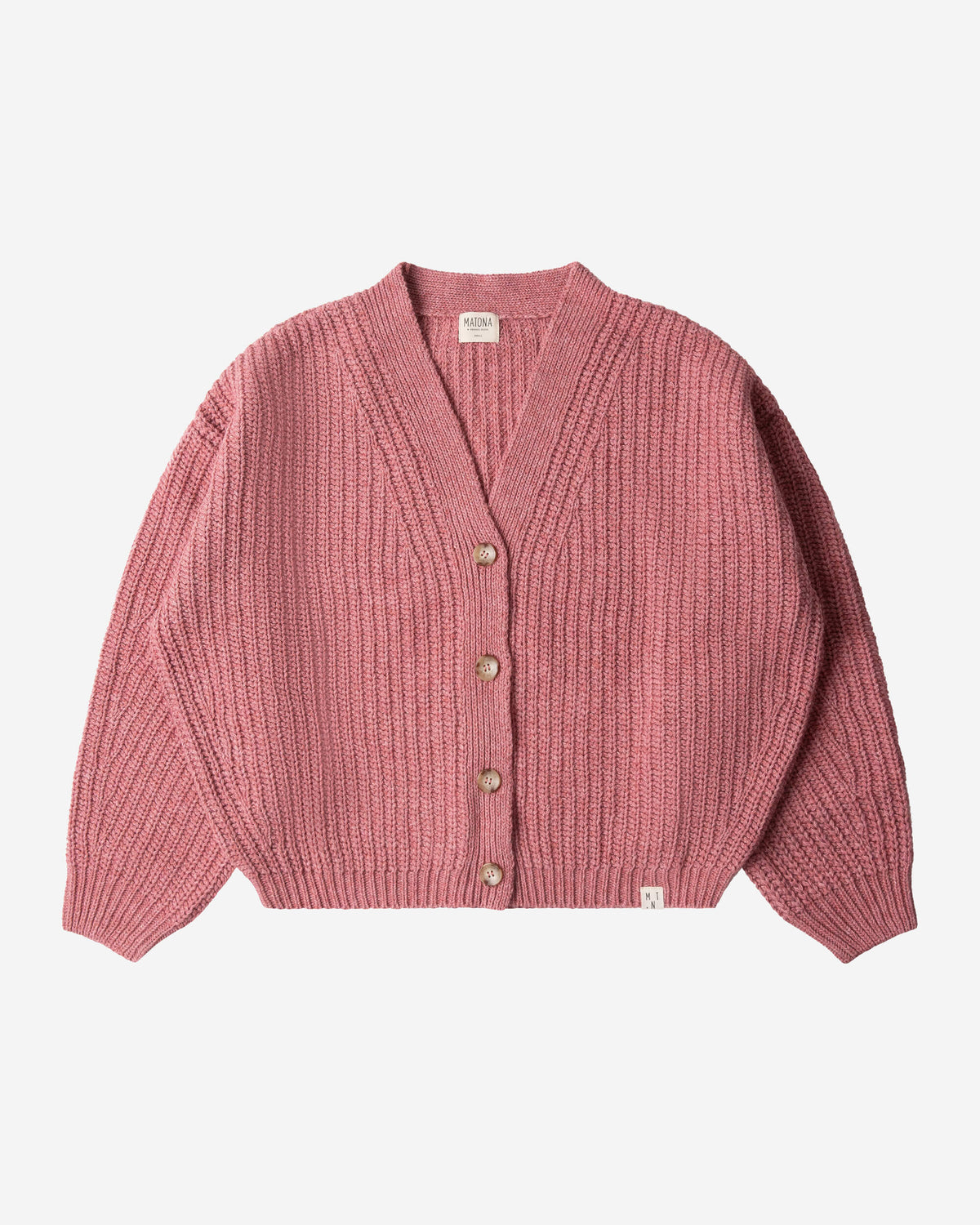 Organic Knit Cardigan rose