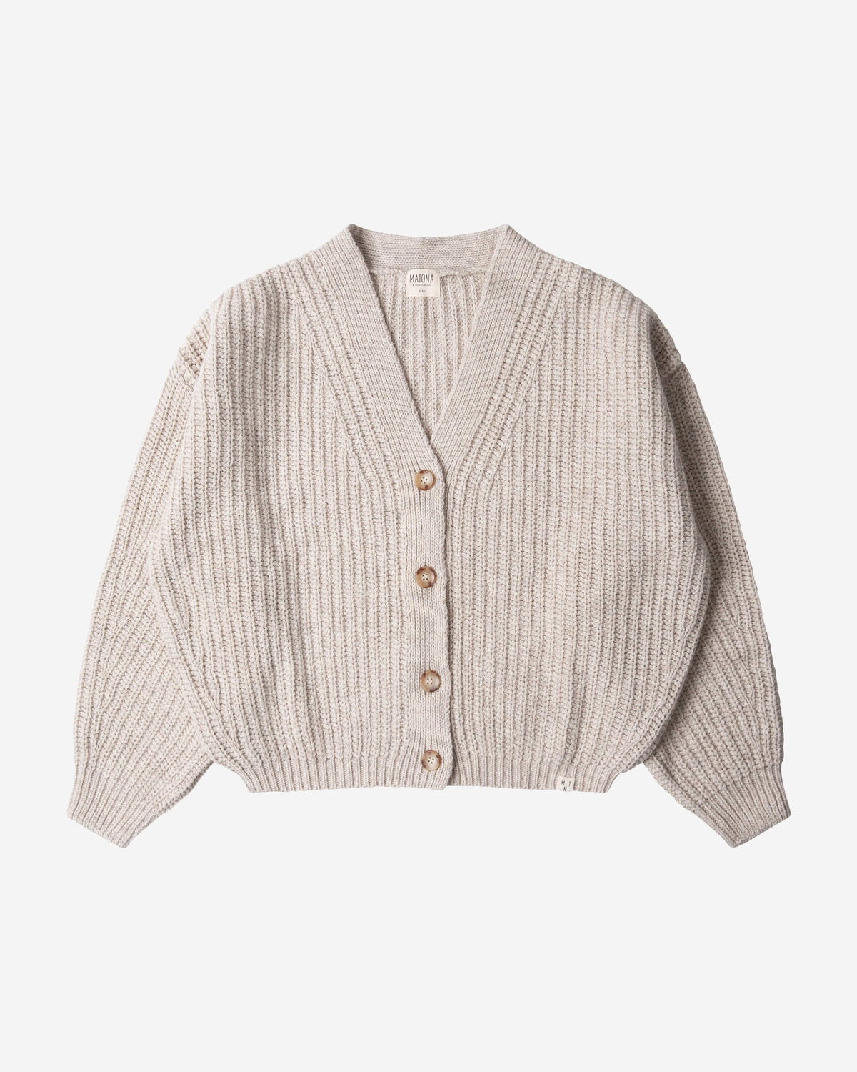 Organic Knit Cardigan salt