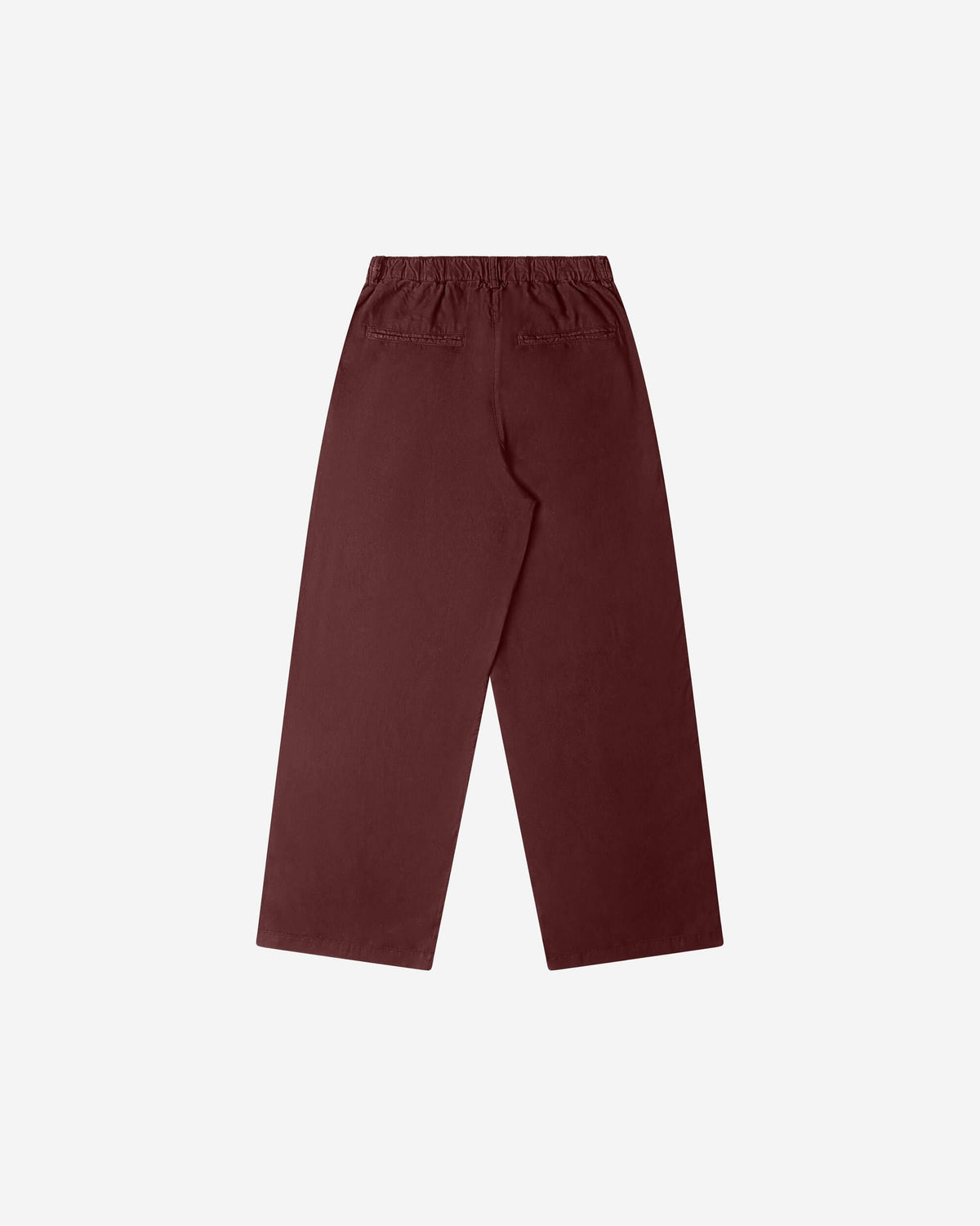 Pleated Tencel Trousers maroon