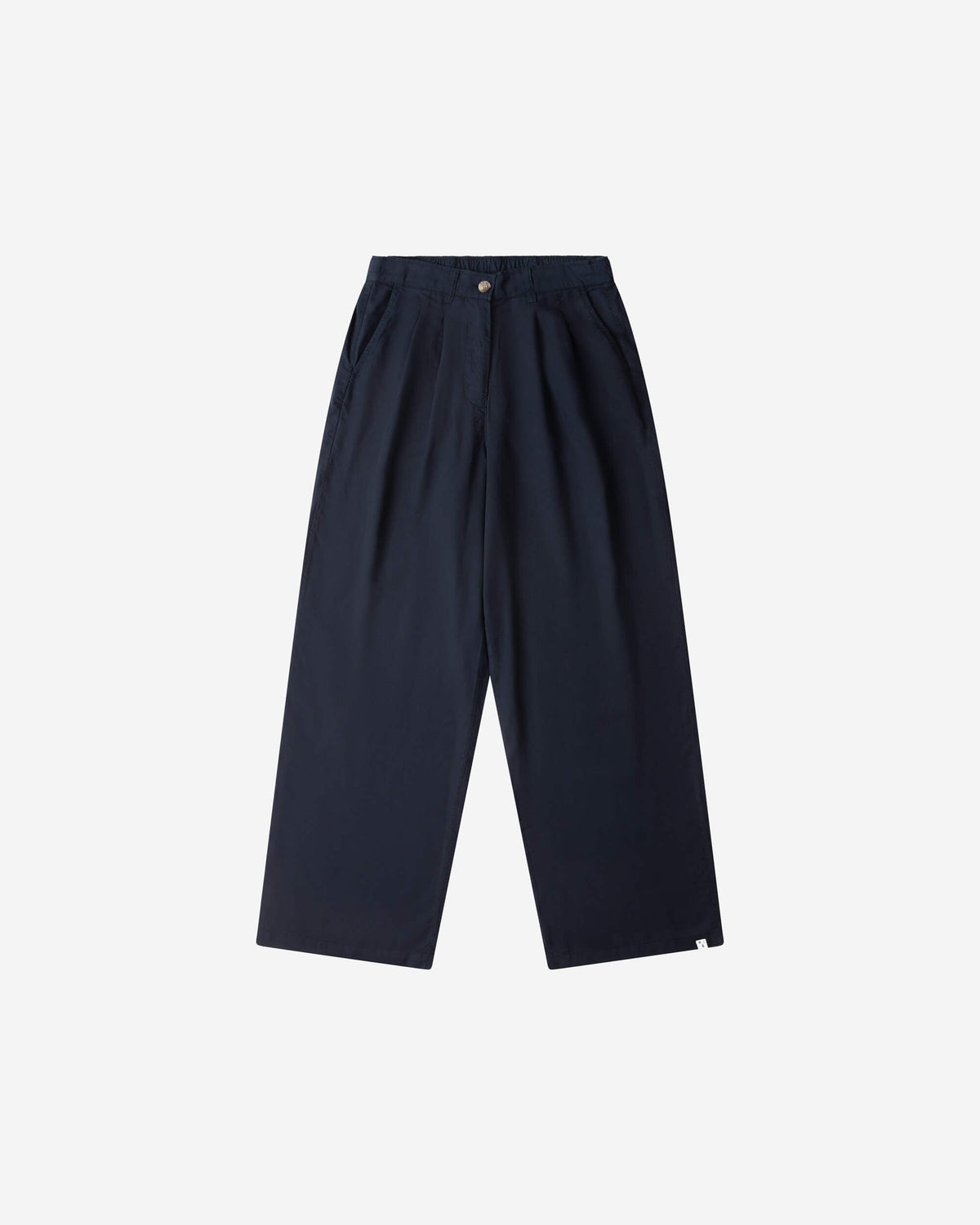 Pleated Tencel Trousers midnight blue