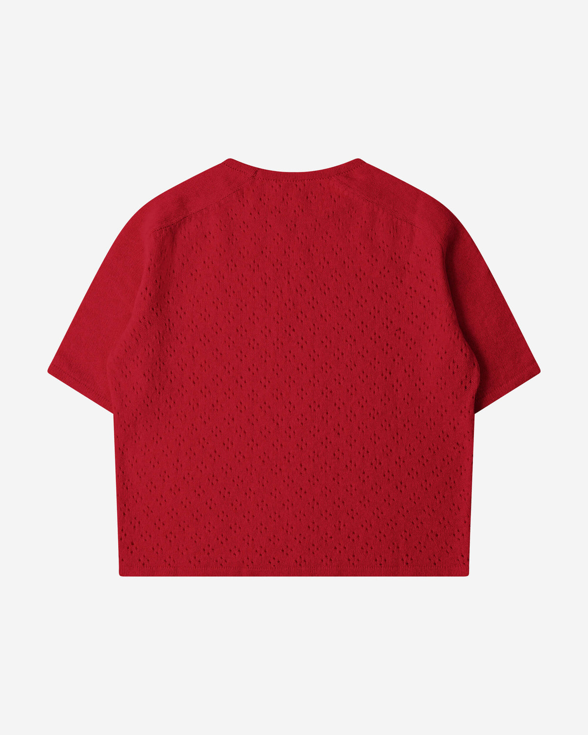 Pointelle T-Shirt bright red