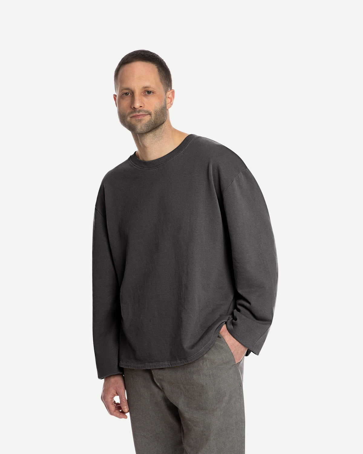 Fleece Shirt washed black