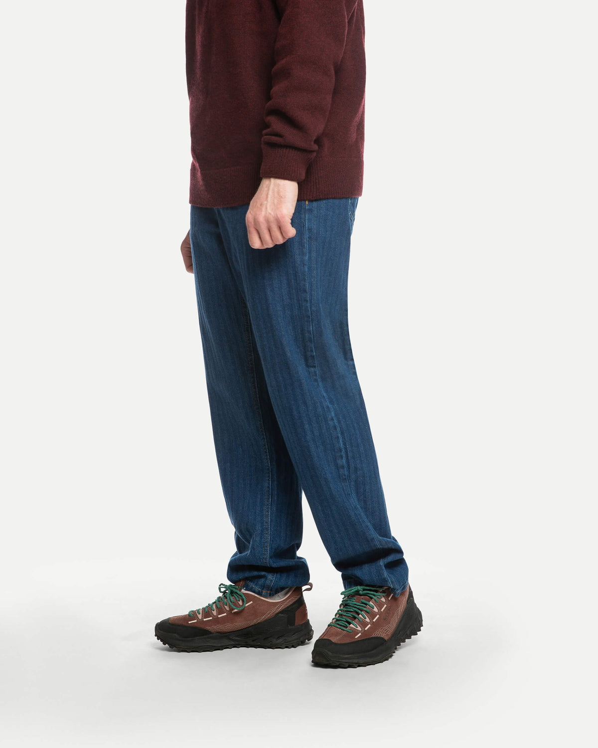 Tapered Denim Pants herringbone