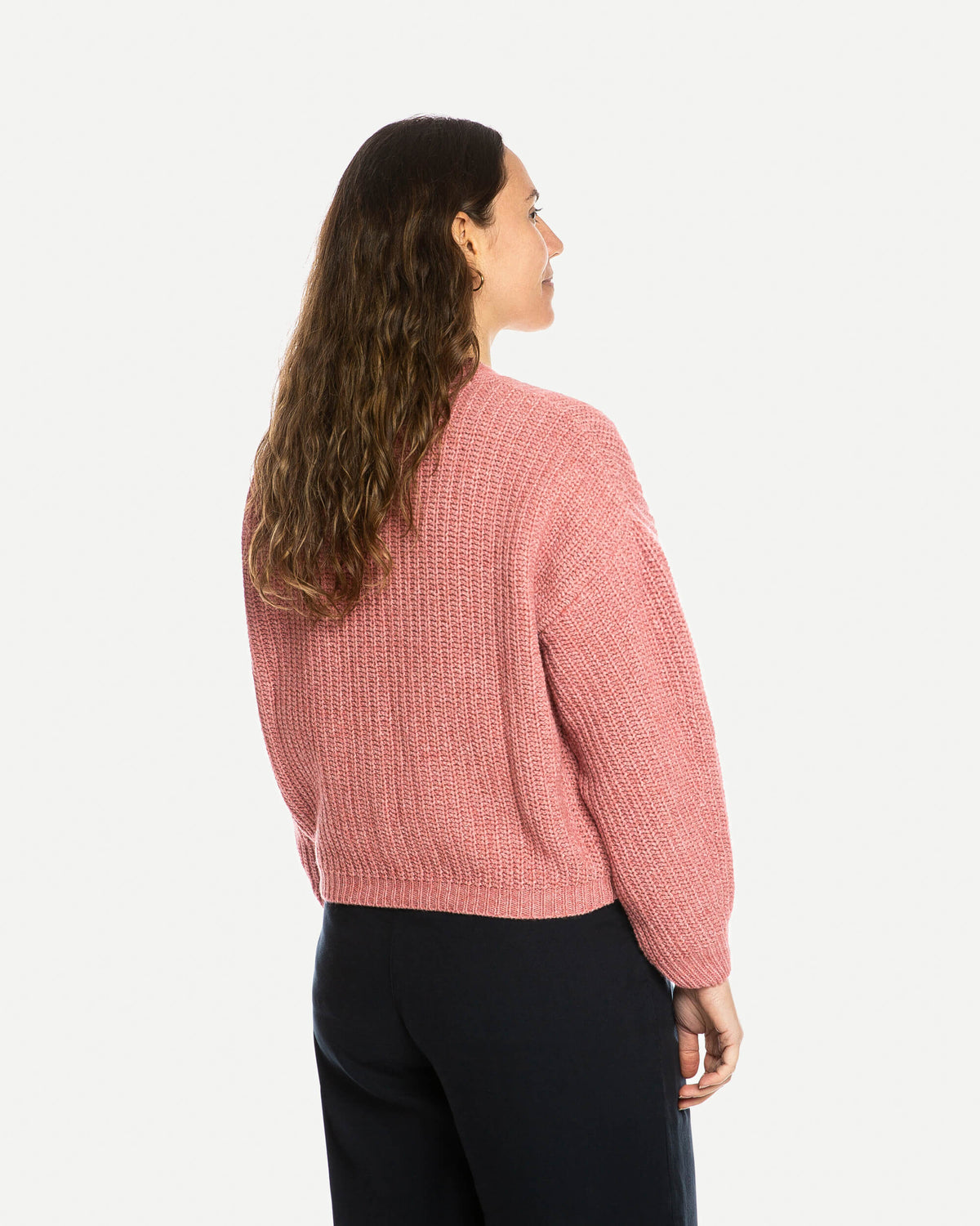 Organic Knit Cardigan rose