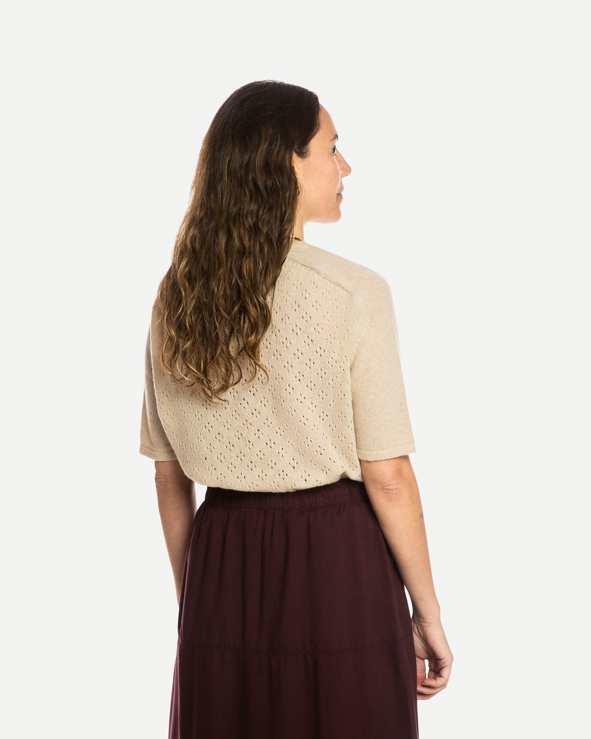 Pointelle T-Shirt oat