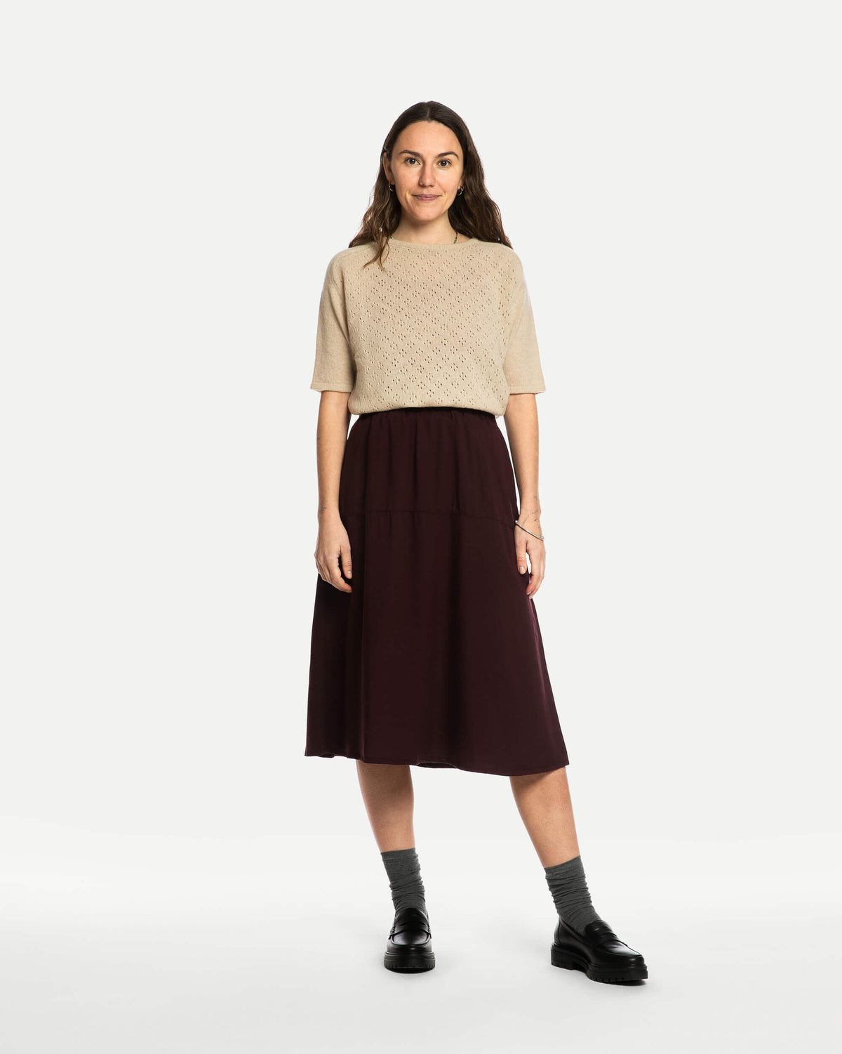 Pointelle T-Shirt oat