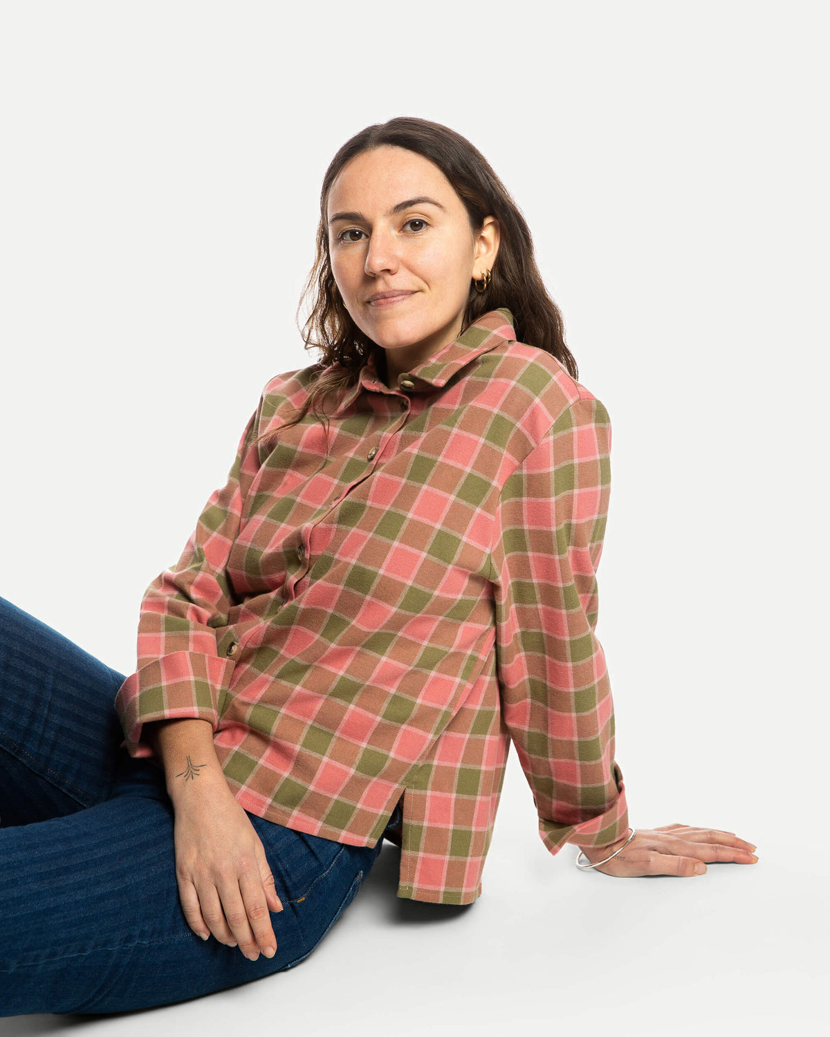 Wide Flannel Shirt coast check