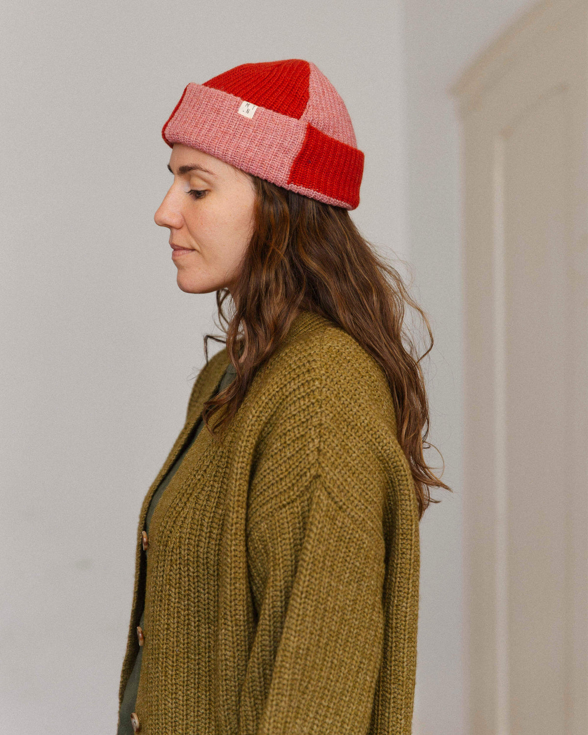 Organic Knit Cardigan pear