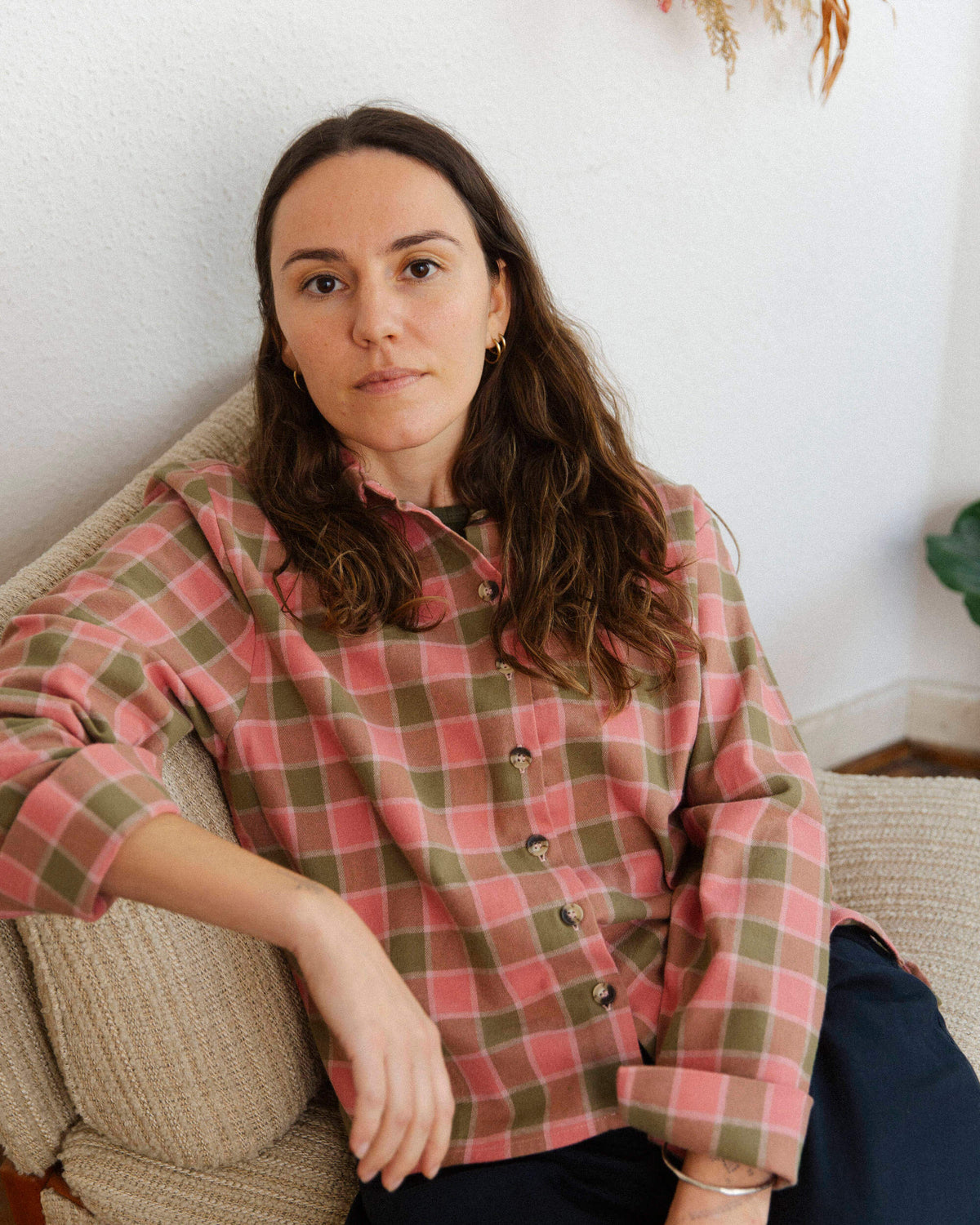Wide Flannel Shirt coast check