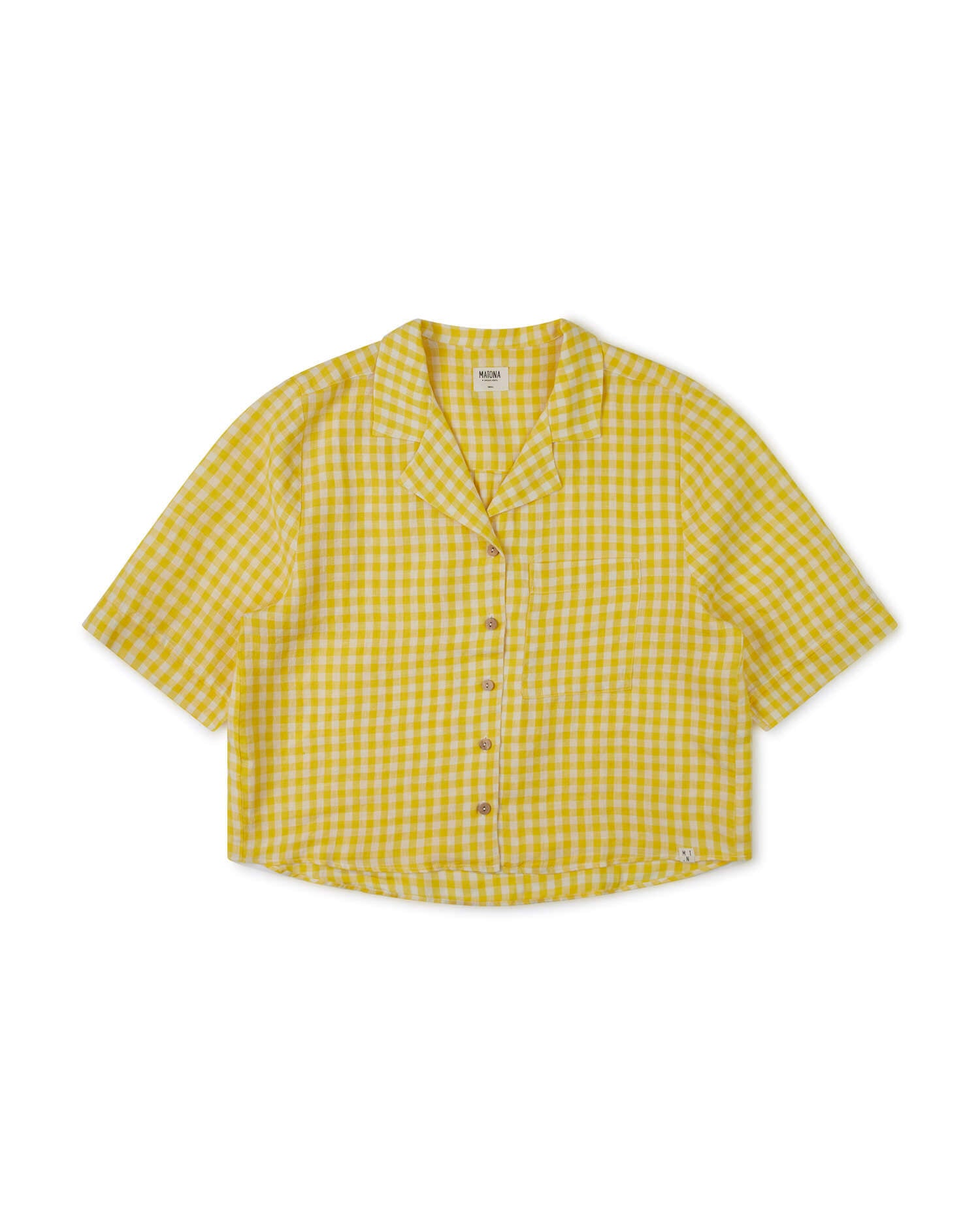Collared Blouse yellow gingham