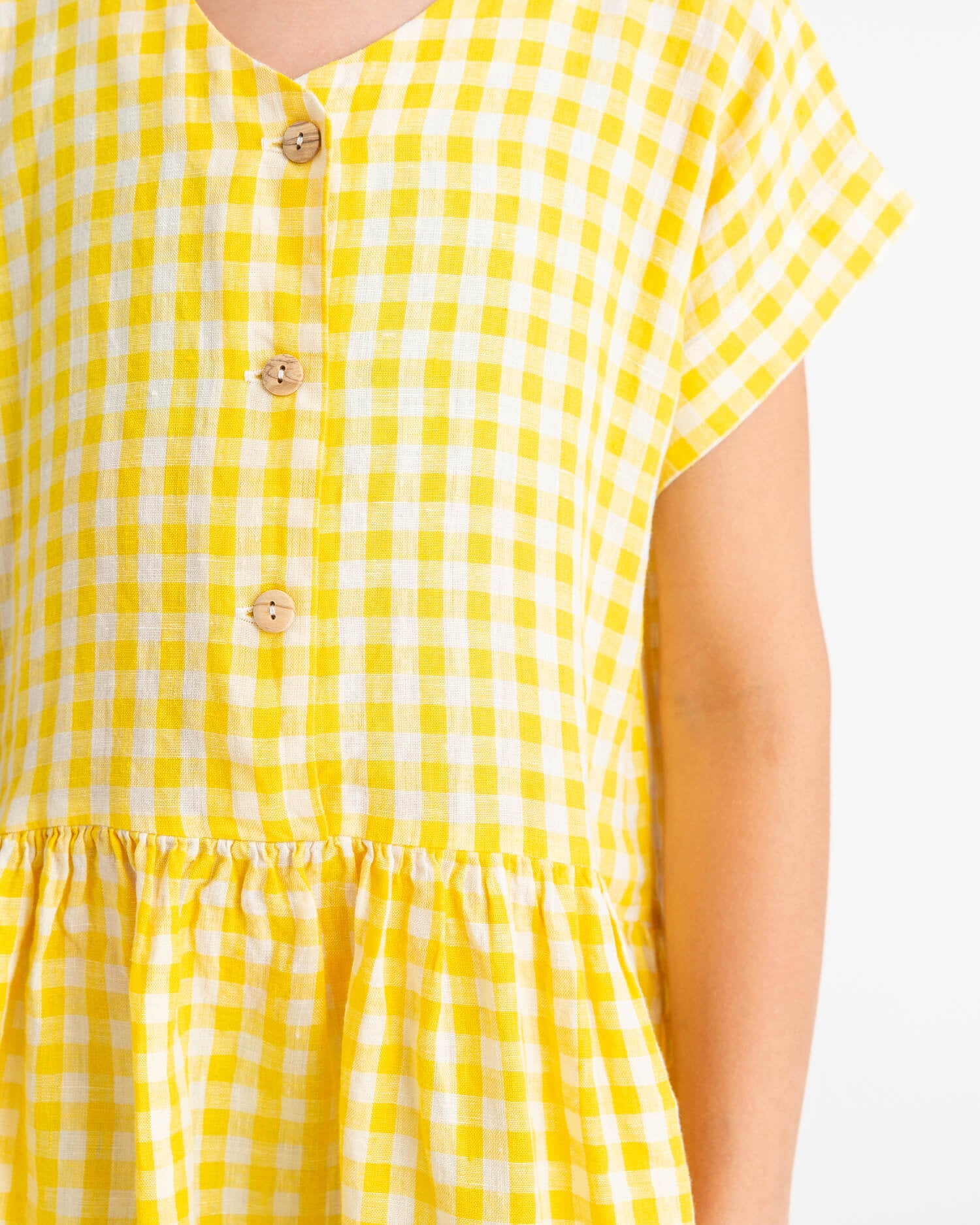 Simple Dress yellow gingham