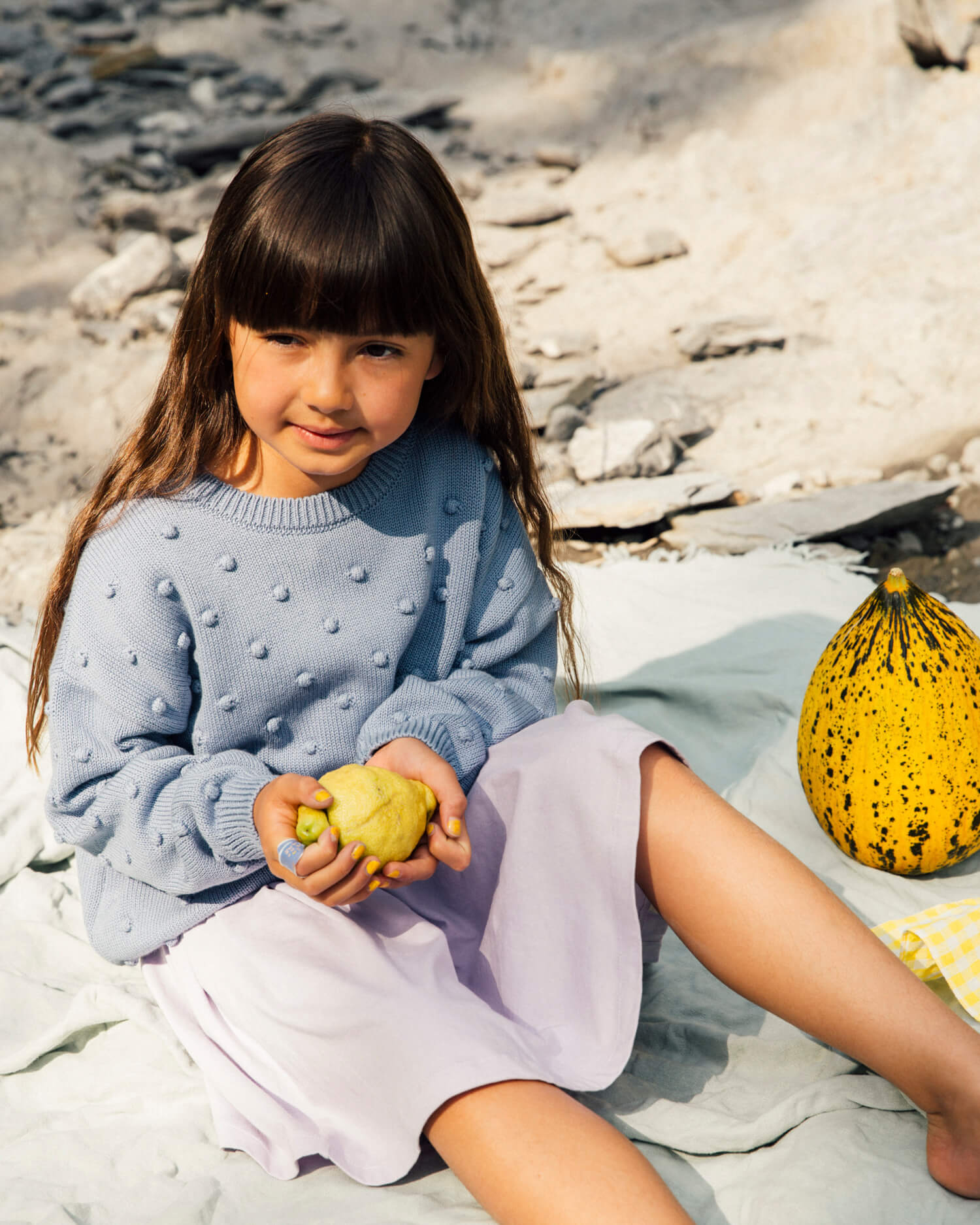 Blue popcorn outlet sweater