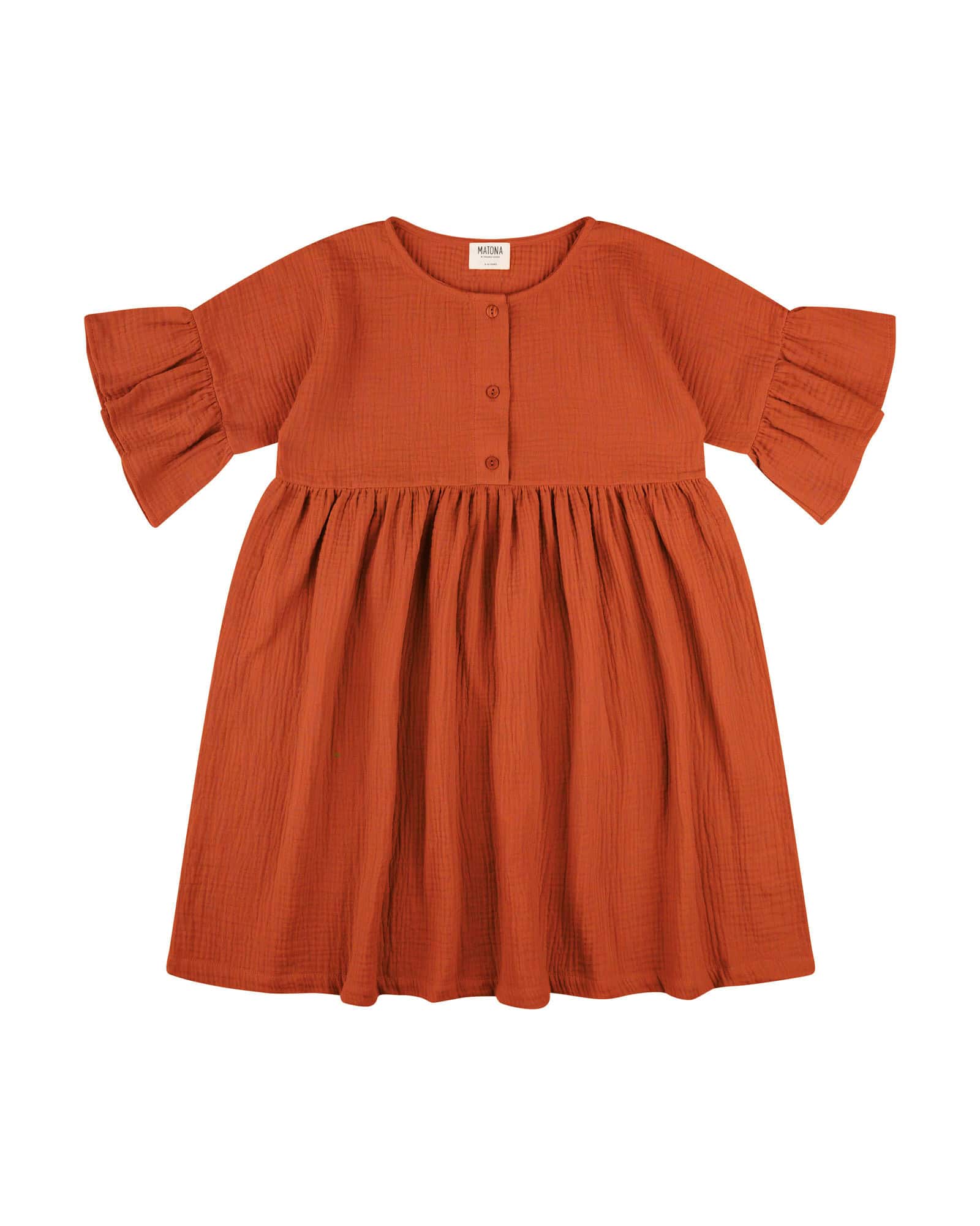 Volant Dress brick