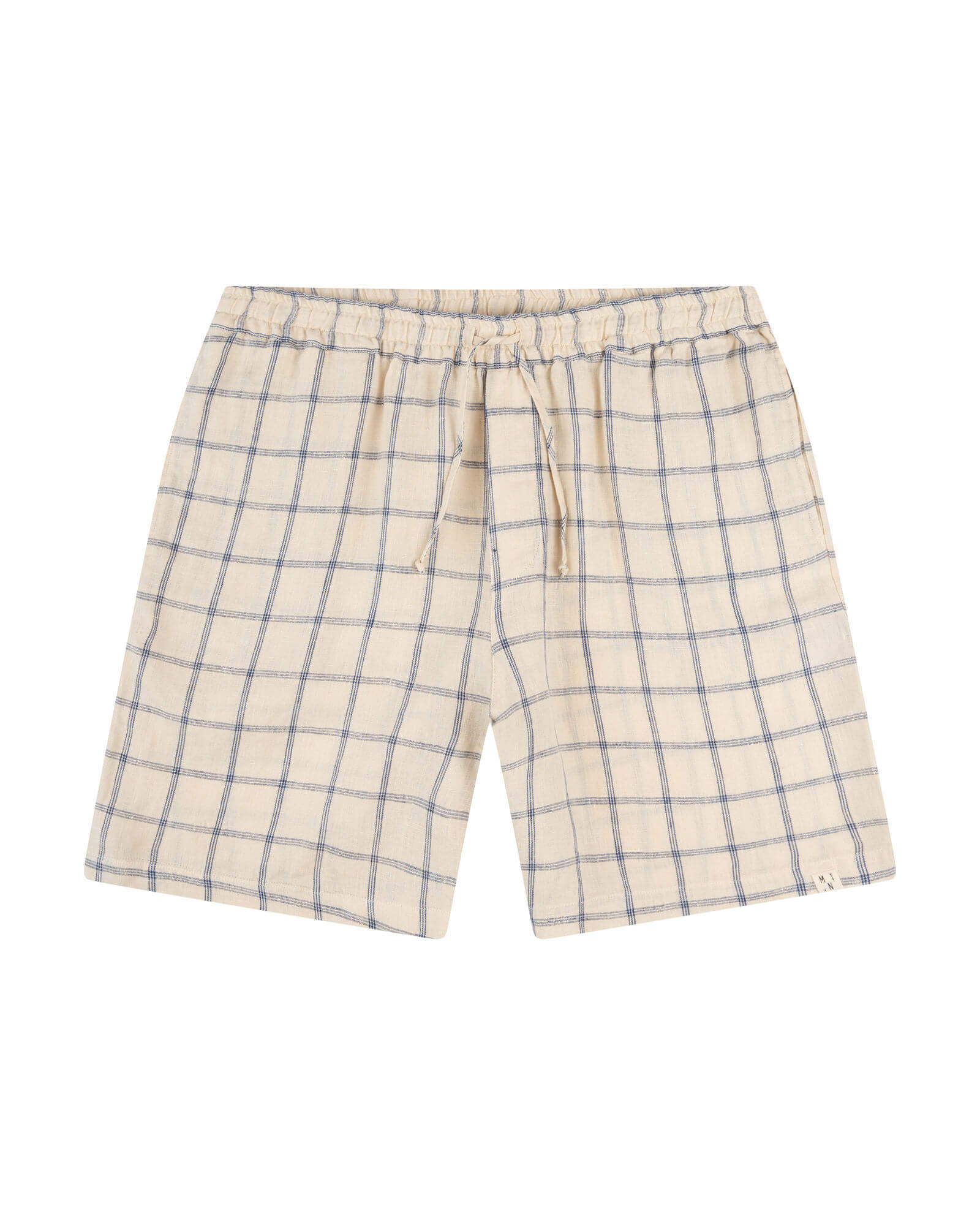 Linen Shorts blue net