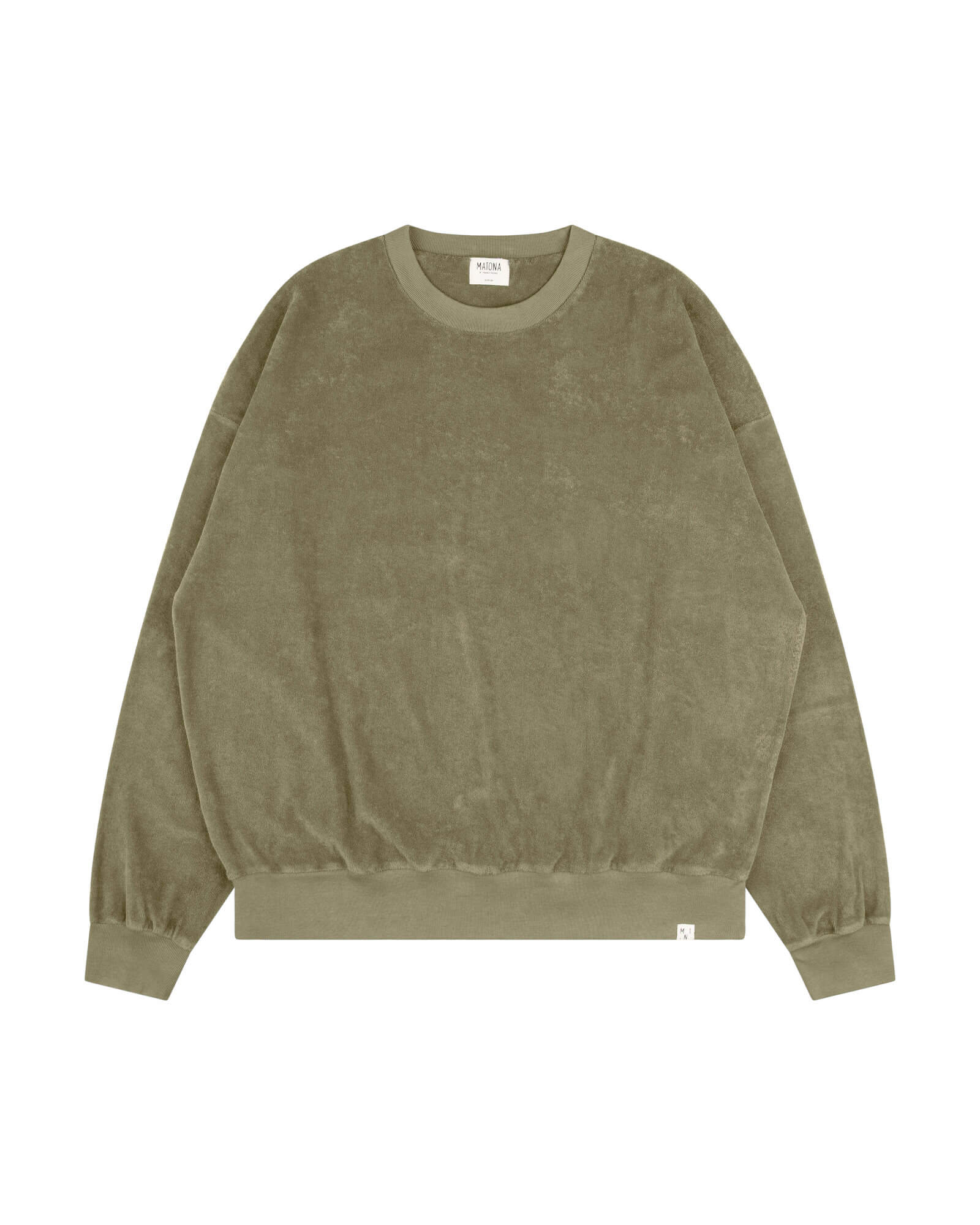 Terry Sweatshirt olive green