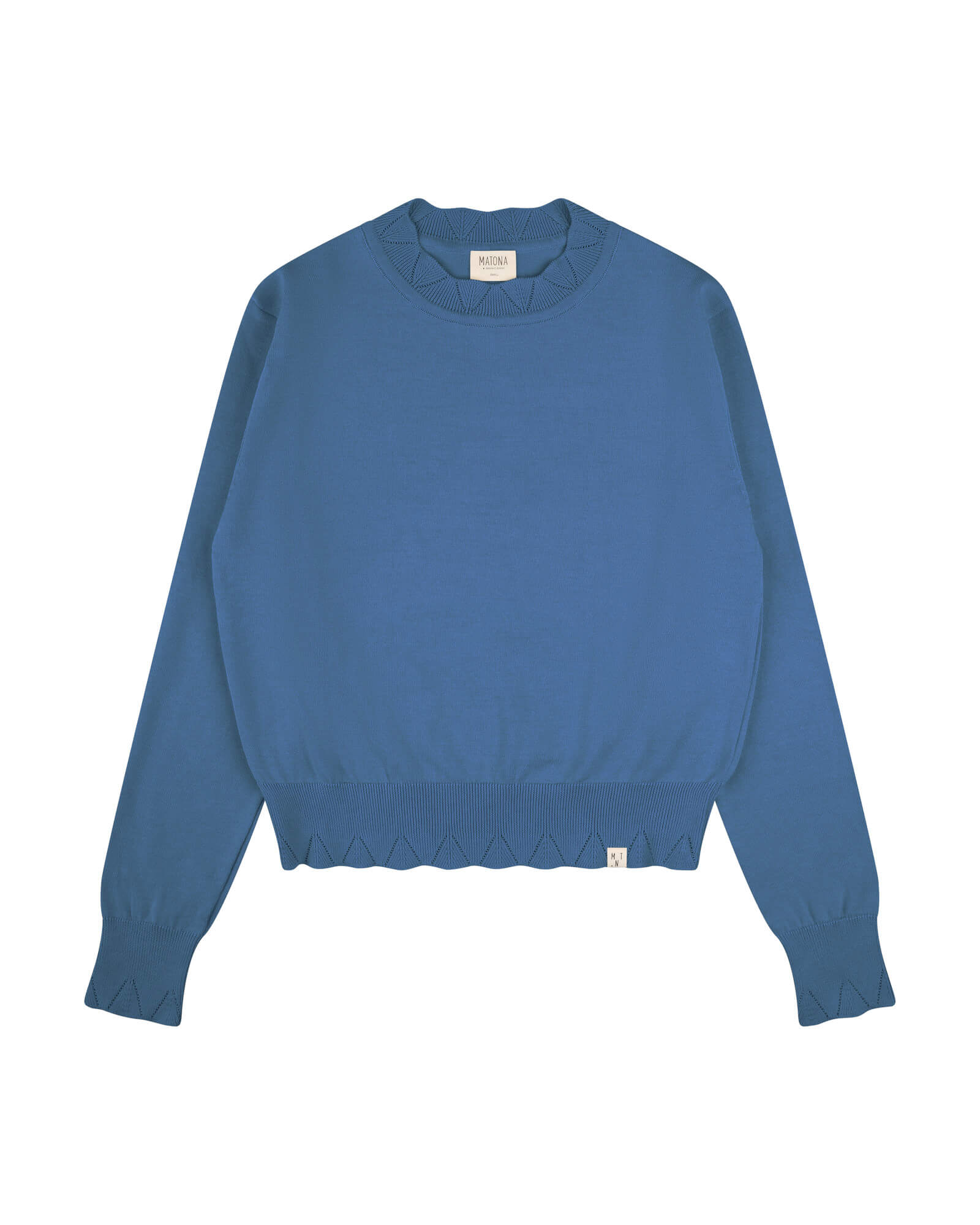 Flower Sweater seal blue