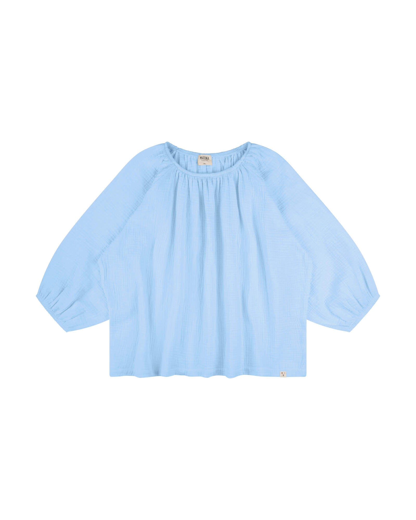 Muslin Blouse powder blue