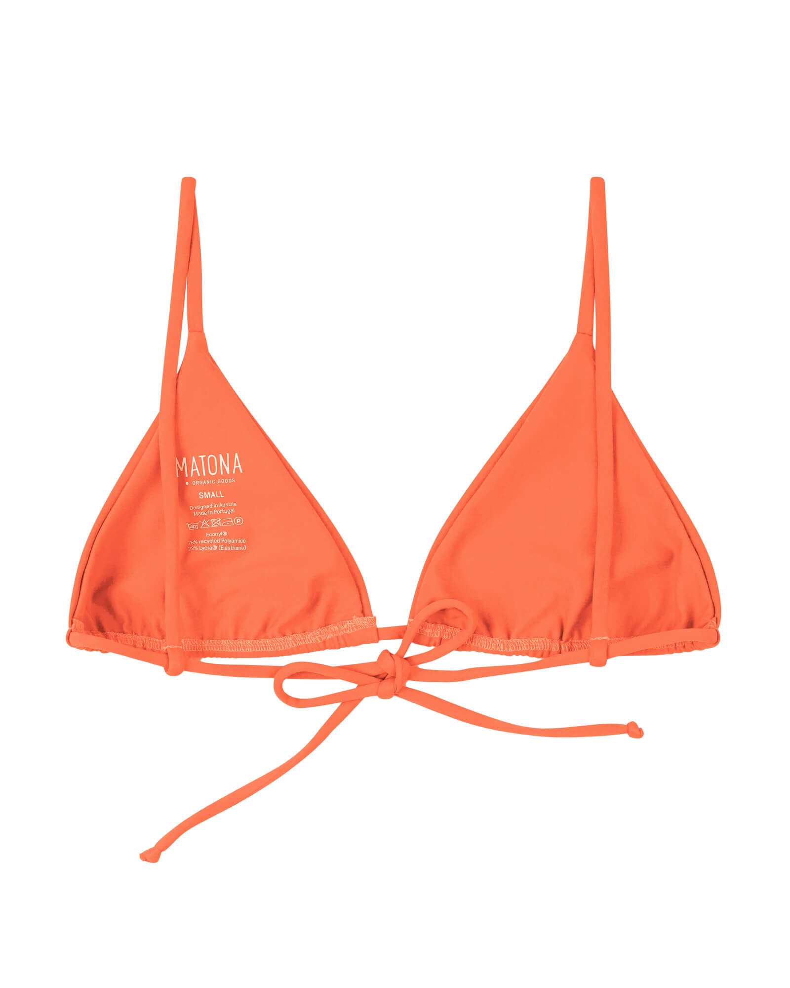 Triangle Bikini Top coral