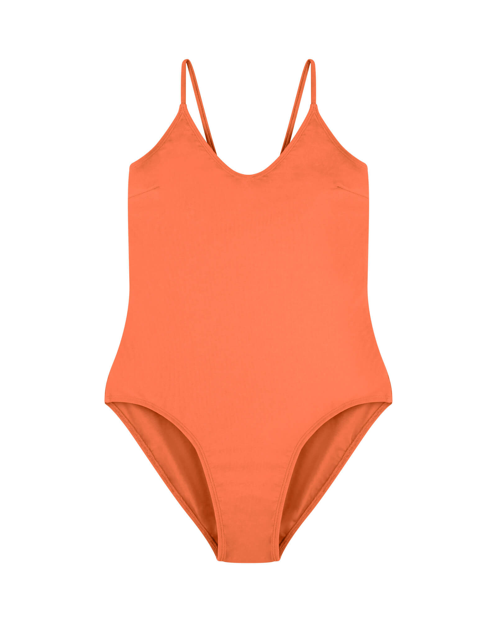 V-Neck Bathing Suit coral