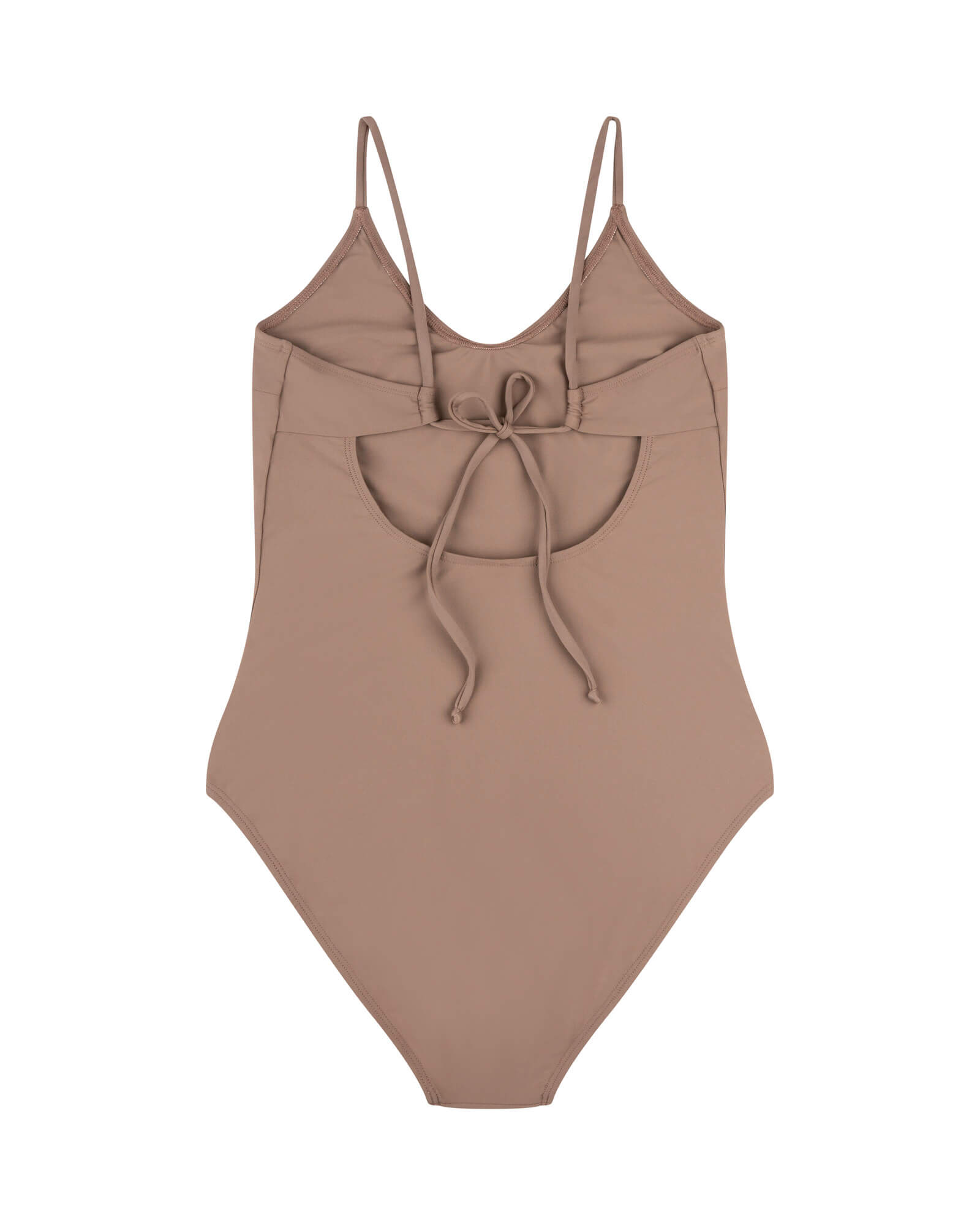 V-Neck Bathing Suit taupe