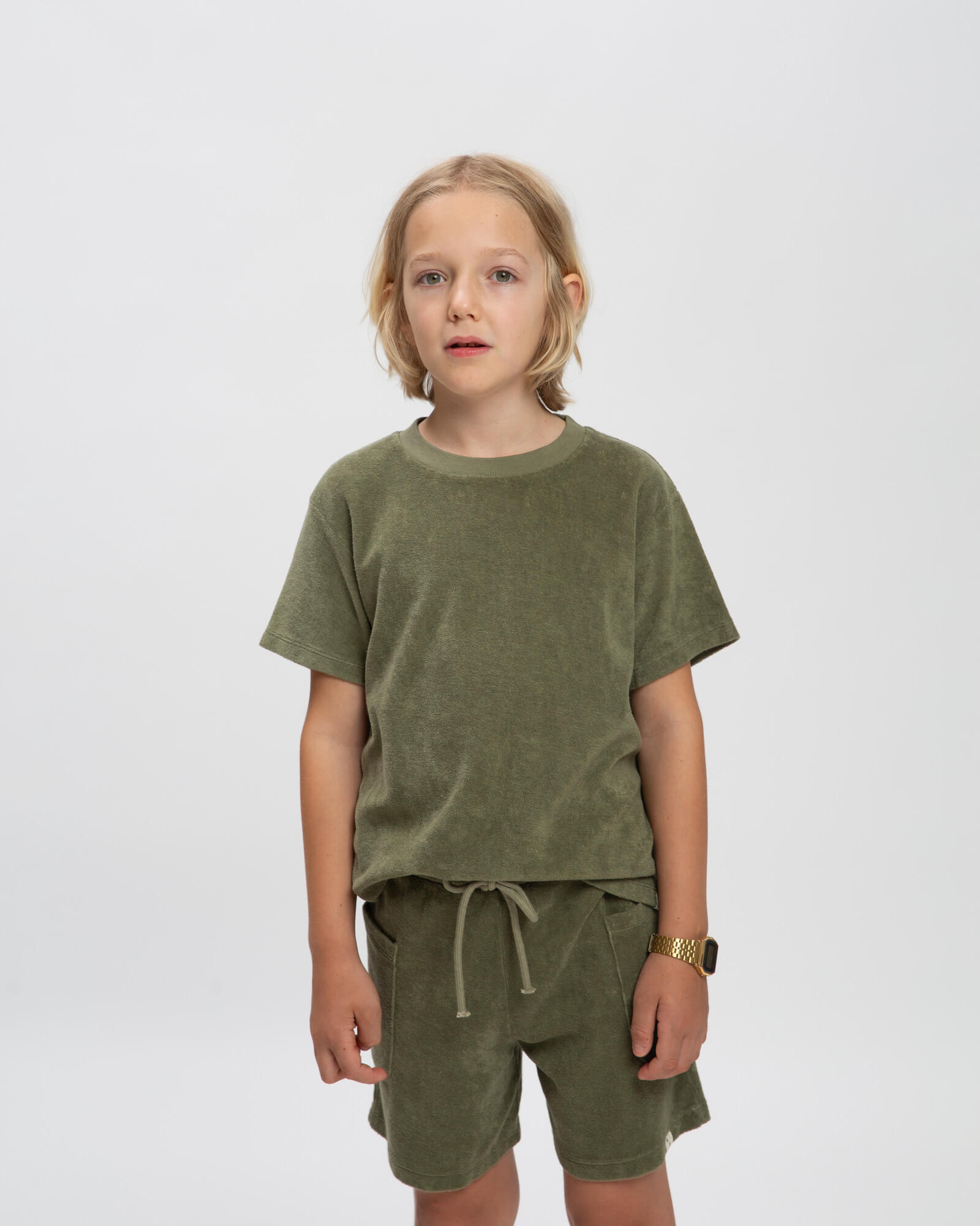 Terry Tee olive green