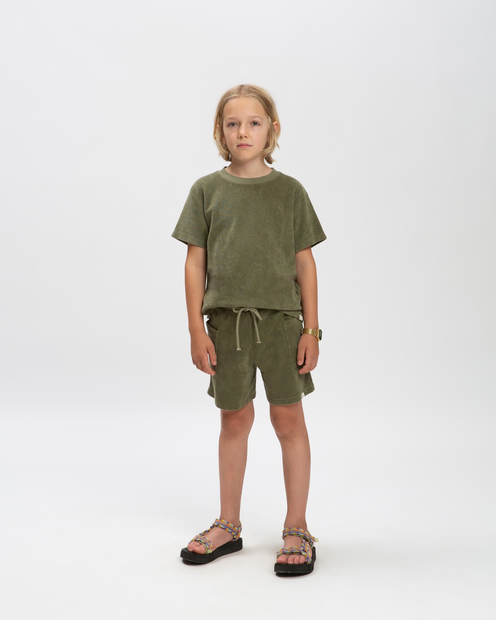 Terry Tee olive green