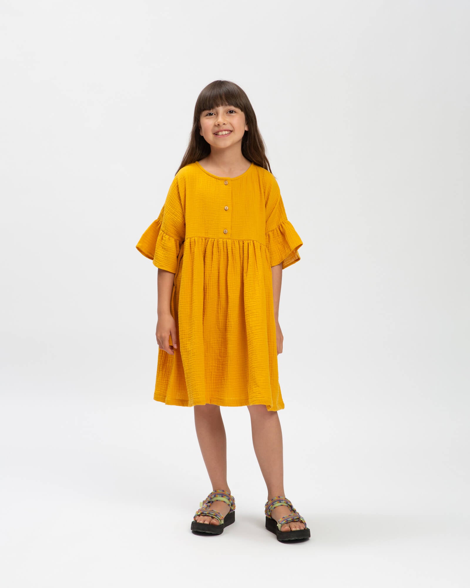 Volant Dress marigold