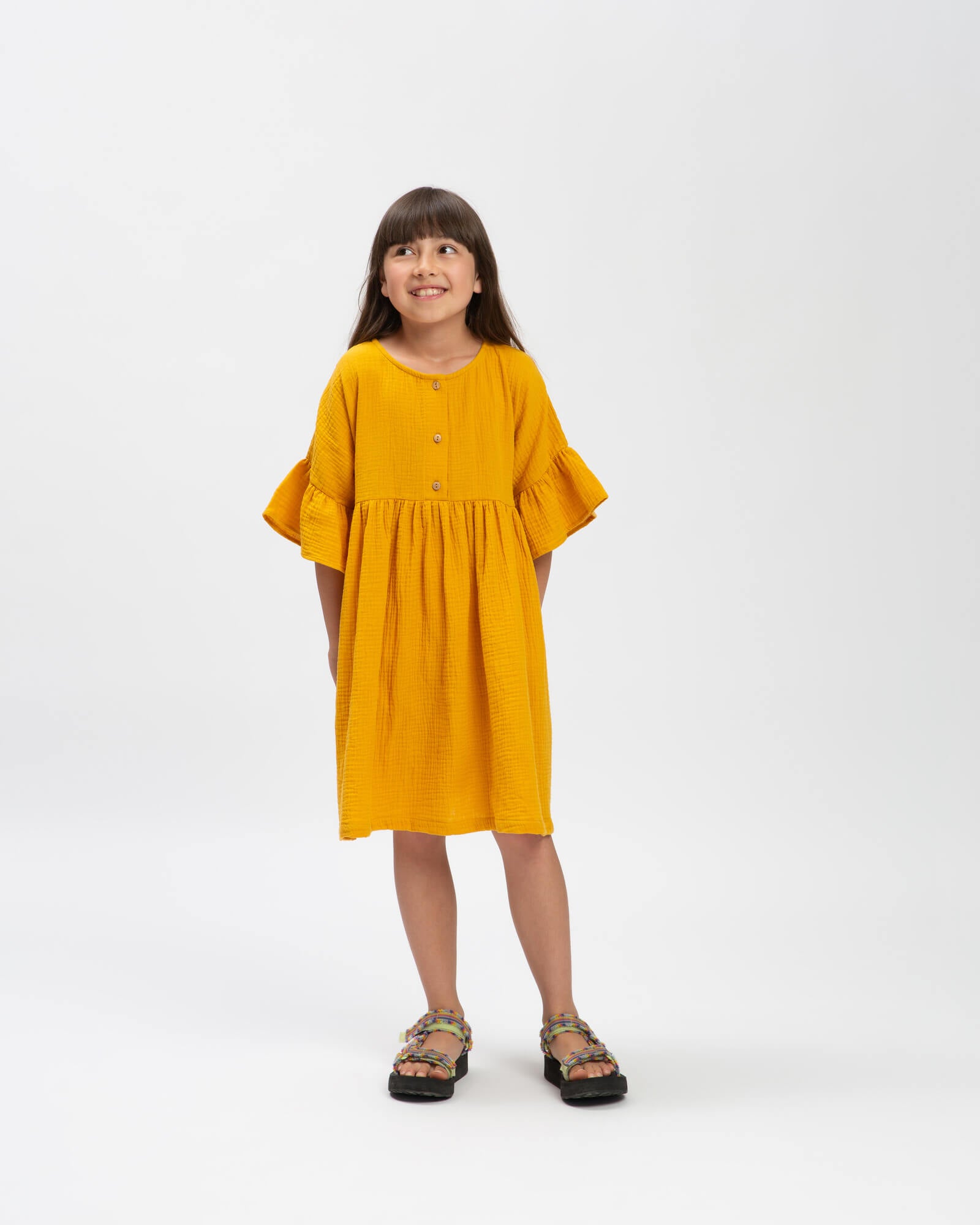 Volant Dress marigold