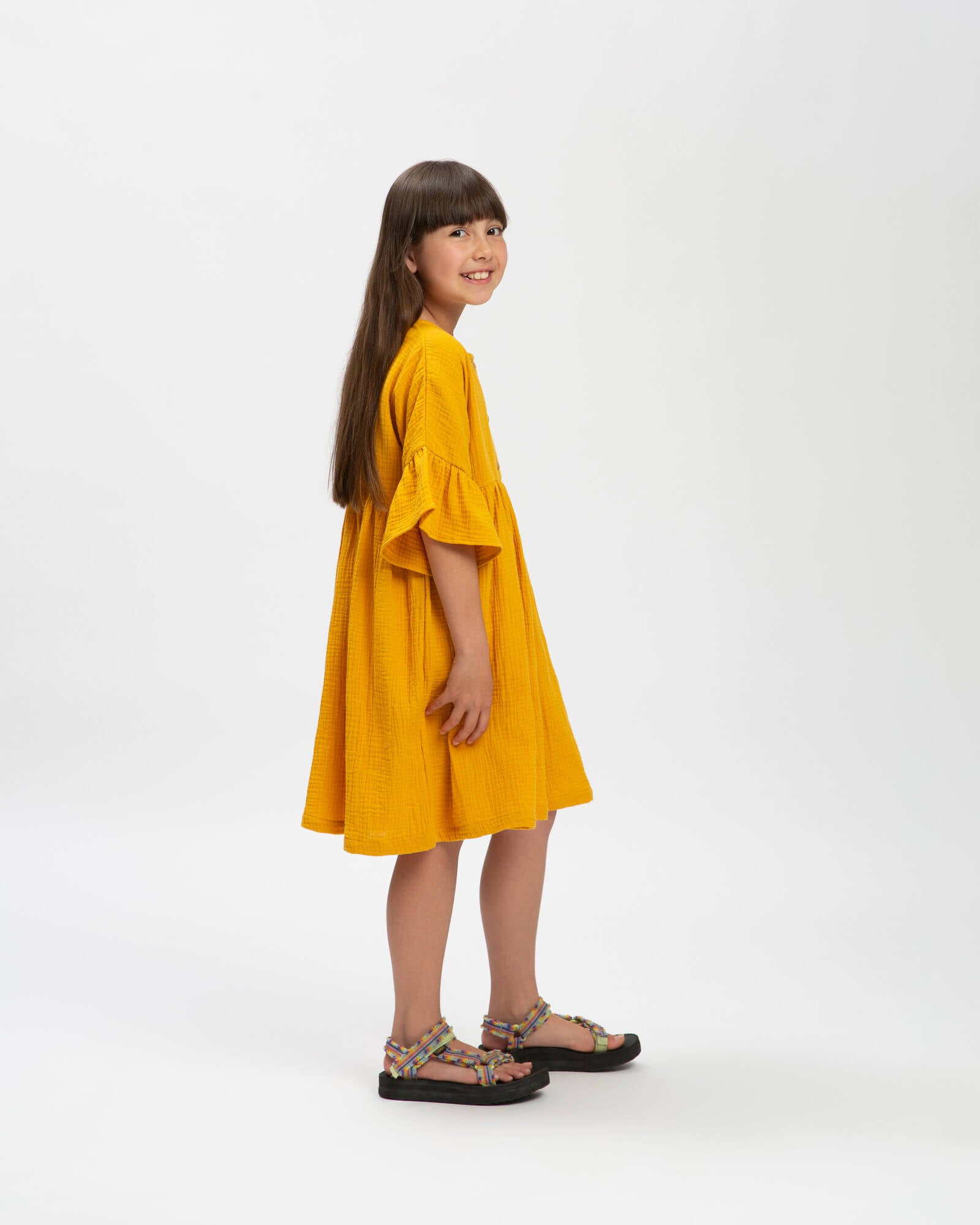 Volant Dress marigold