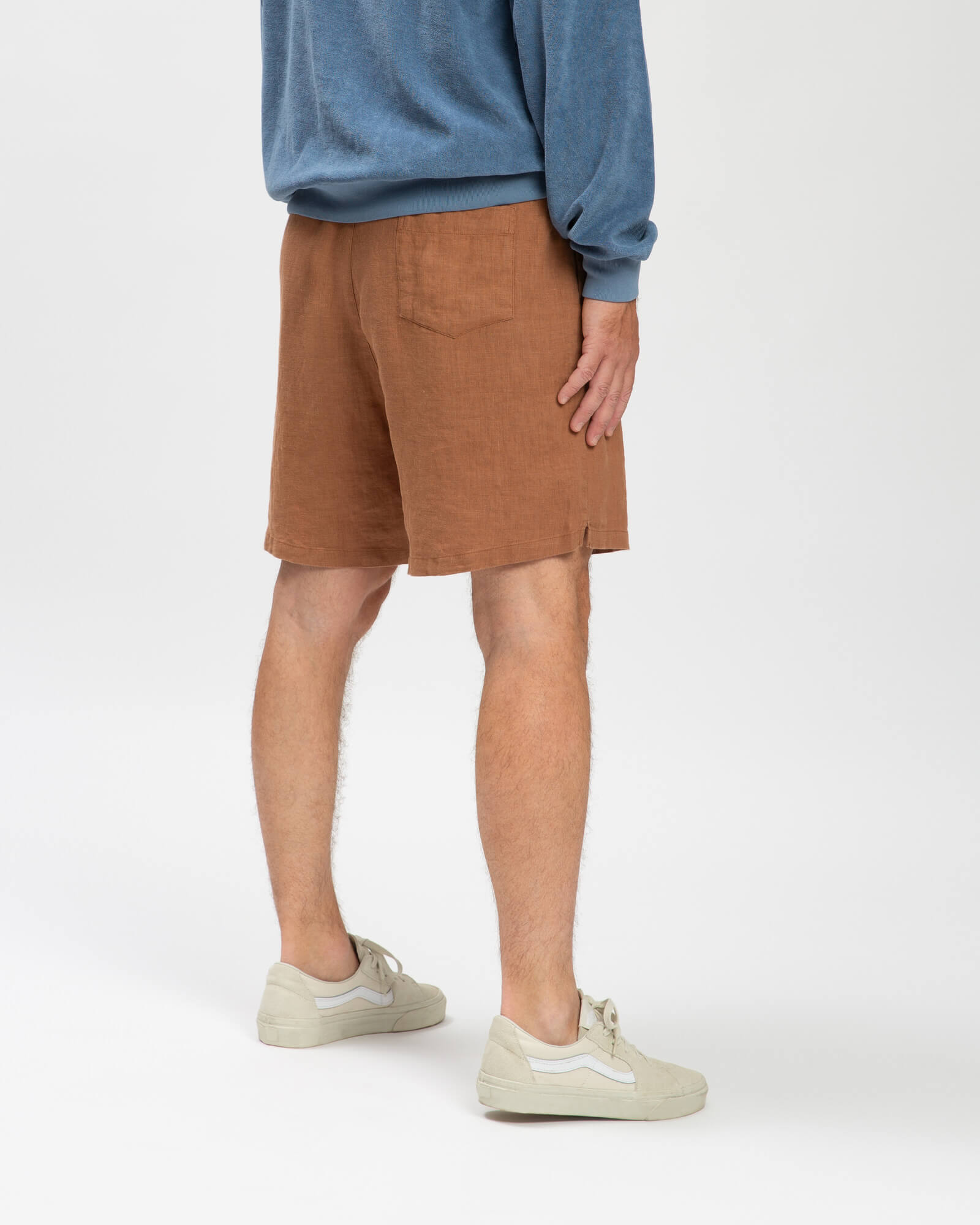 Linen Shorts coffee