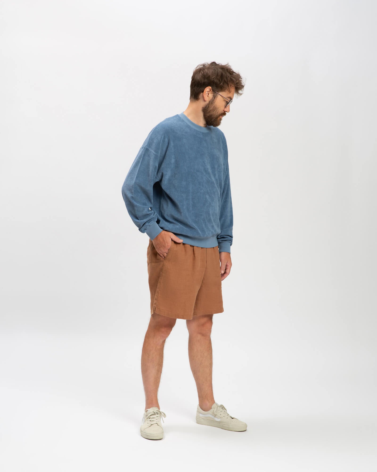 Linen Shorts coffee