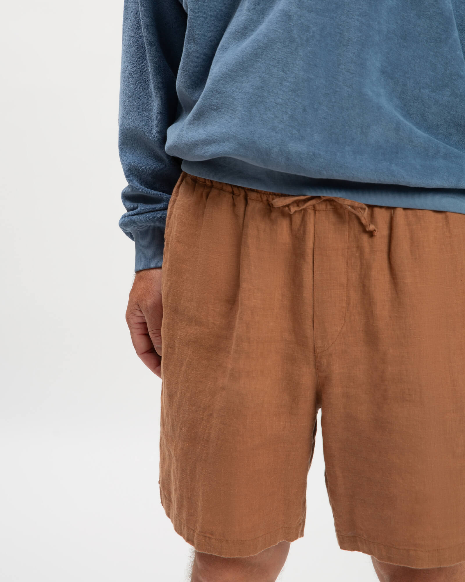 Linen Shorts coffee